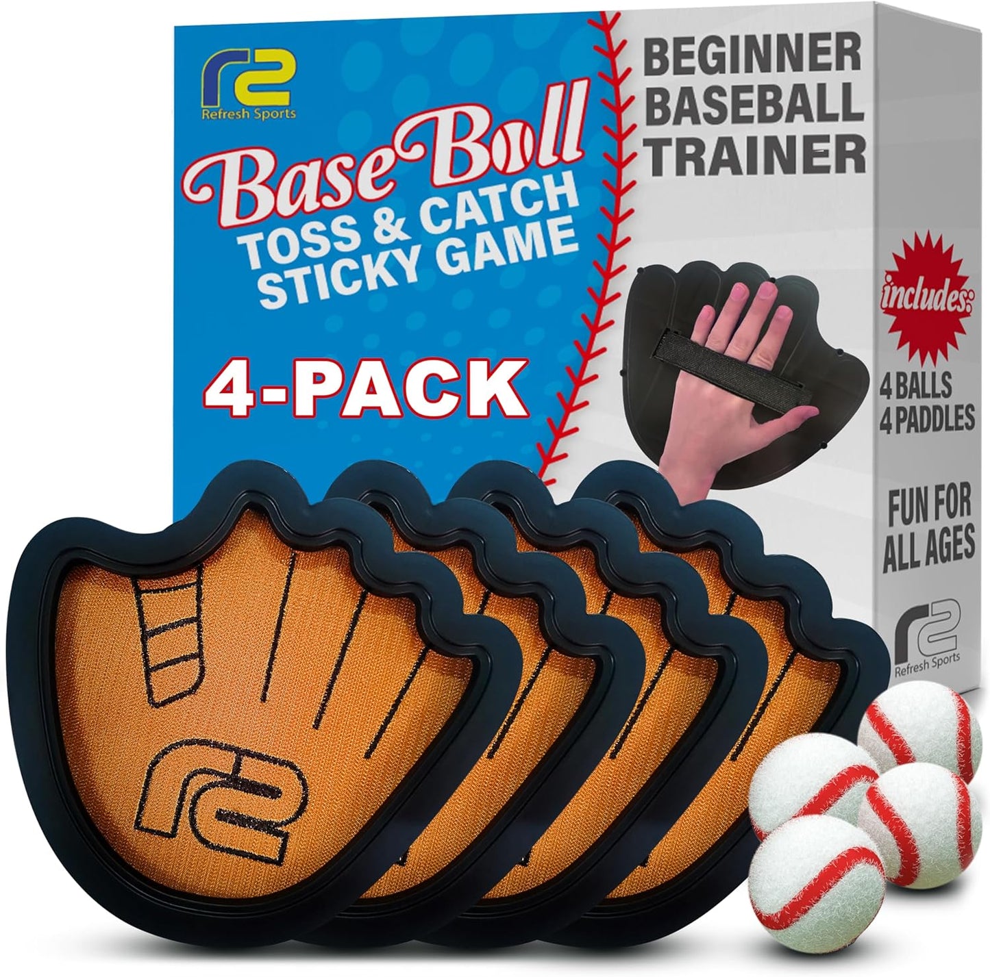 Fun Sticky Toss Game Set - Easy Catch & Train - Refresh Sports