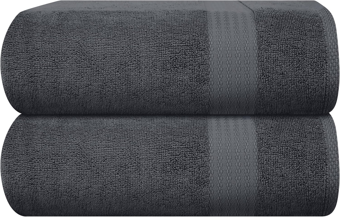 GLAMBURG Premium Cotton Oversized Bath Sheets for Everyday Use