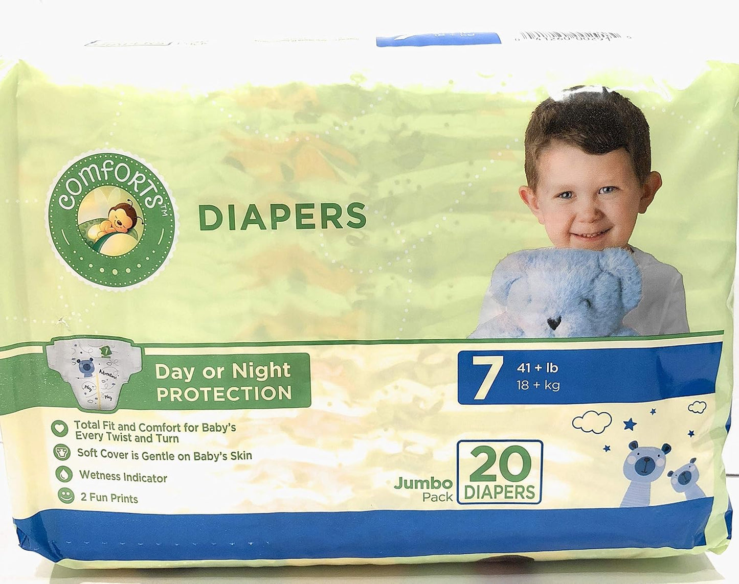 Kroger Comforts Size 7 Diapers - All Day Comfort!