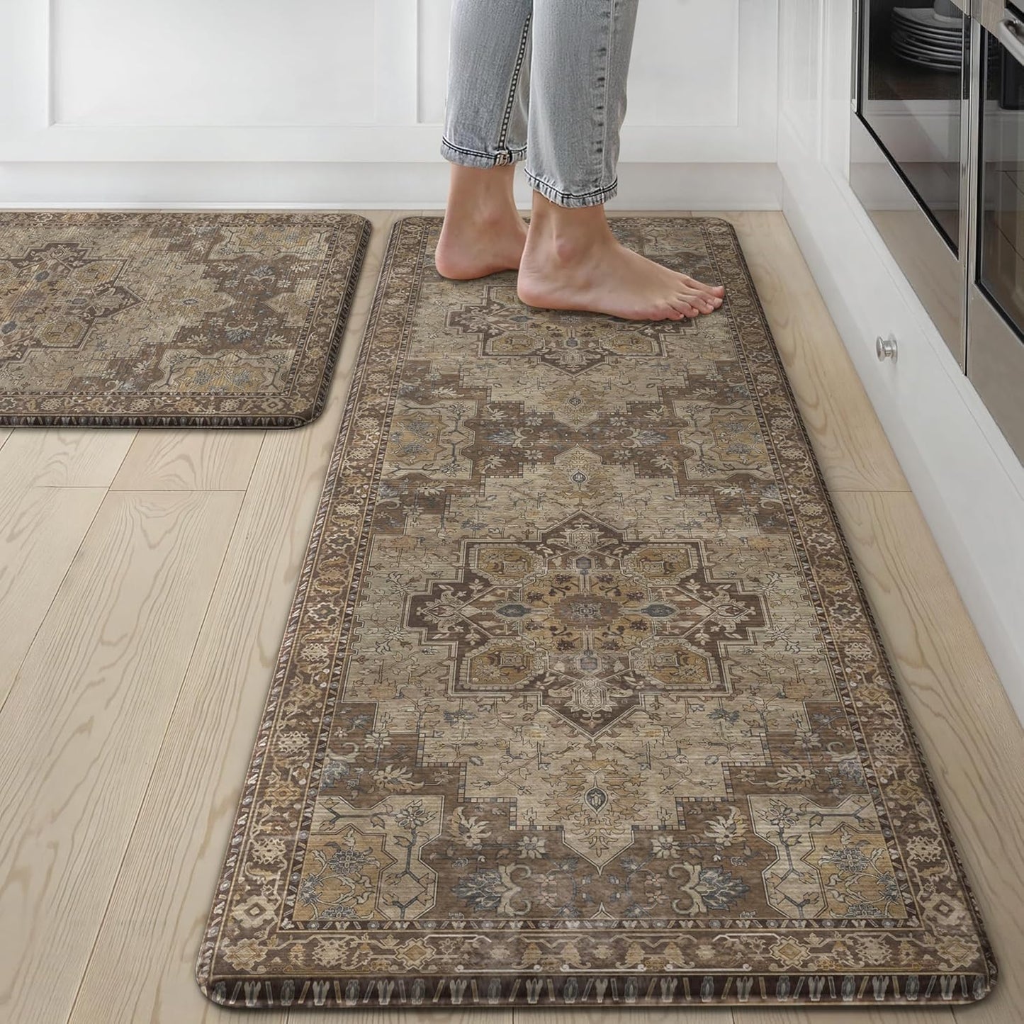 GENIMO Kitchen Mats for Floor - Anti Fatigue and Waterproof