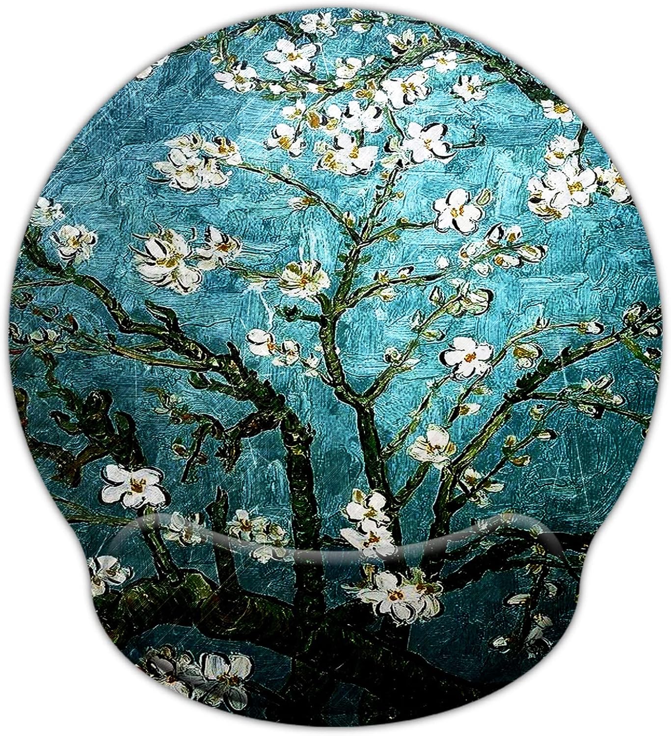 Van Gogh Memory Foam Mousepad for Pain Relief
