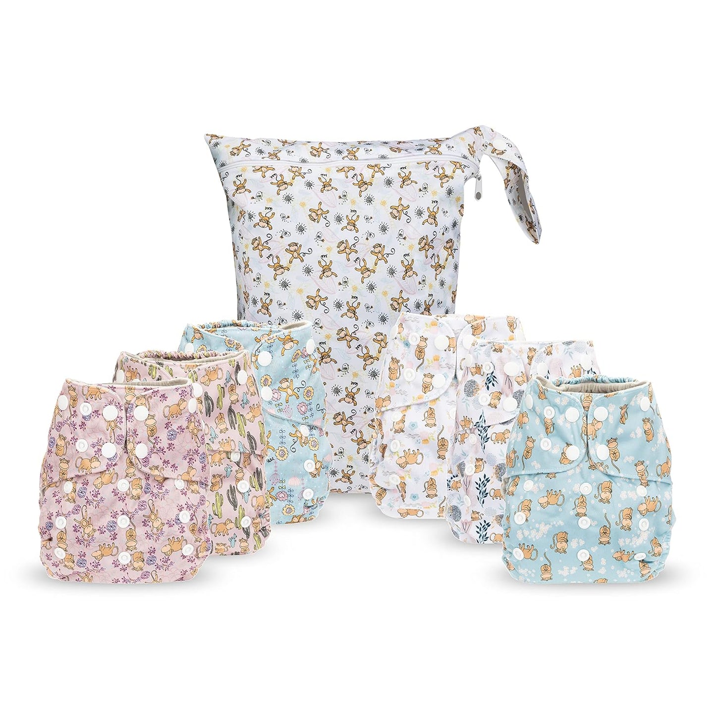 Simple Being Reusable Cloth Diapers with Adjustable Size and Inserts
