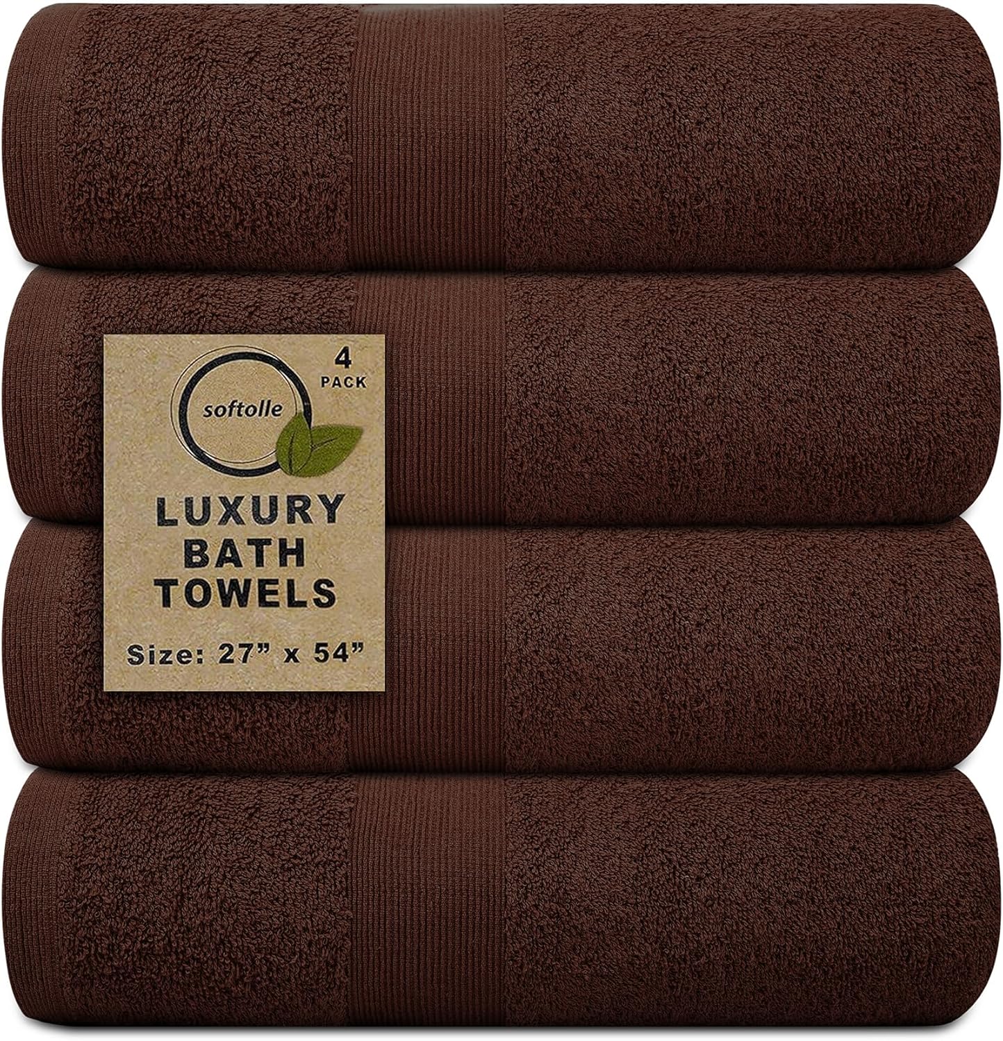 Softolle Luxury Bath Towels Set of 4 for Ultimate Comfort