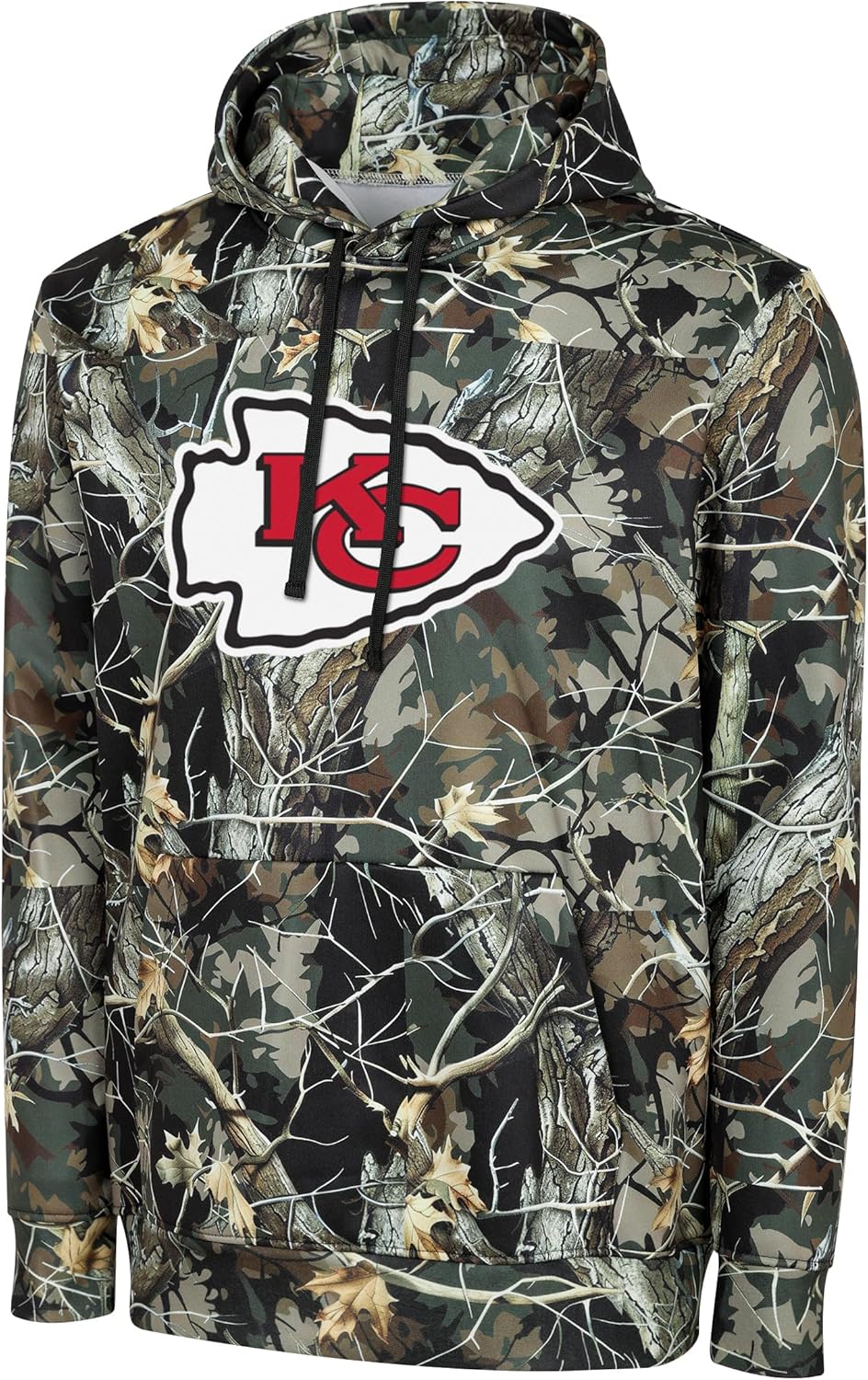 FOCO NFL Men's Official Sideline Hunter Camo Hoodie Sweatshirt