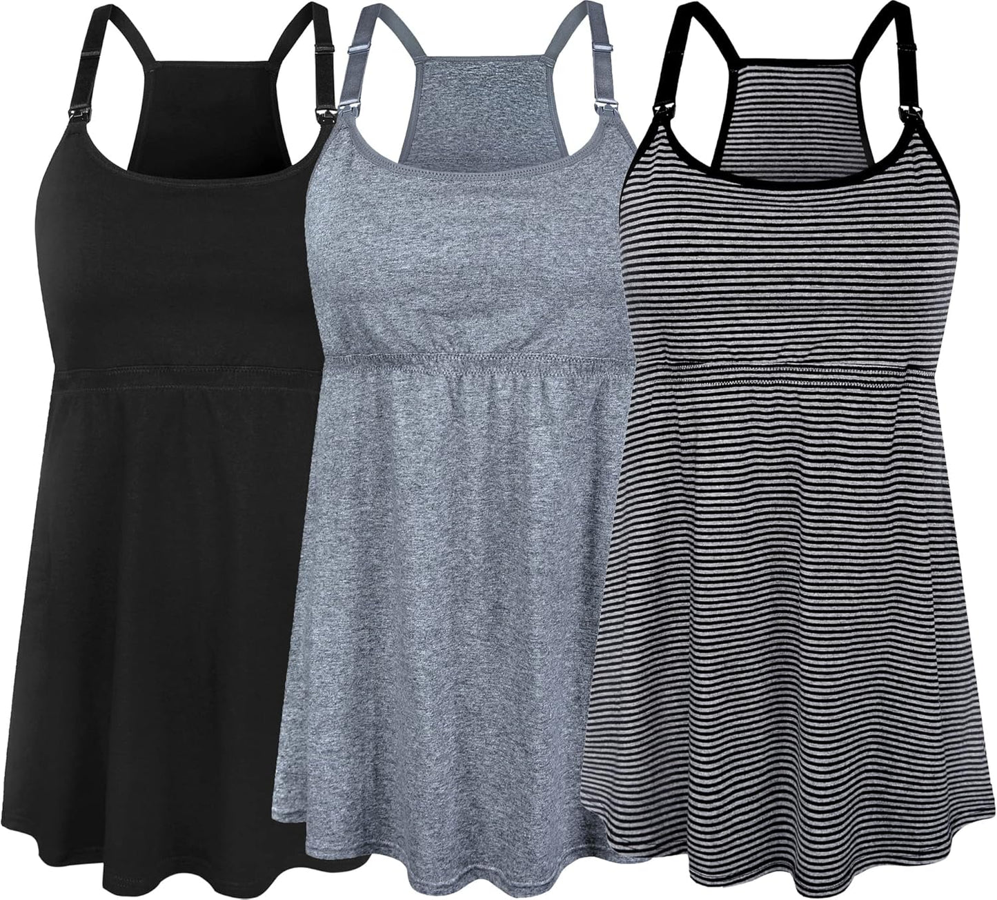 SUIEK Maternity Nursing Tank Tops for Comfortable Breastfeeding