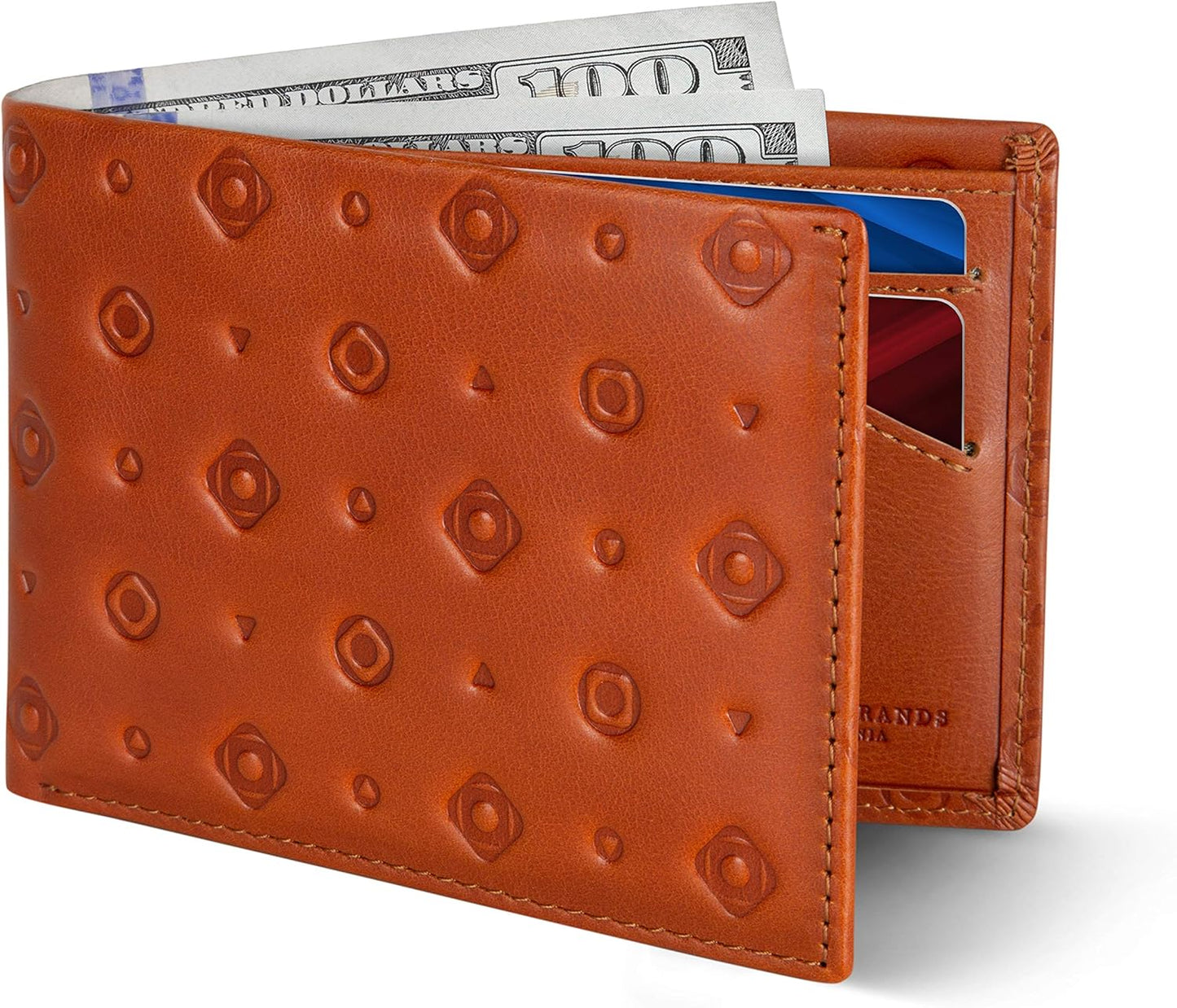 Mens Slim Bifold Wallet with RFID Blocking - Thin & Stylish Design