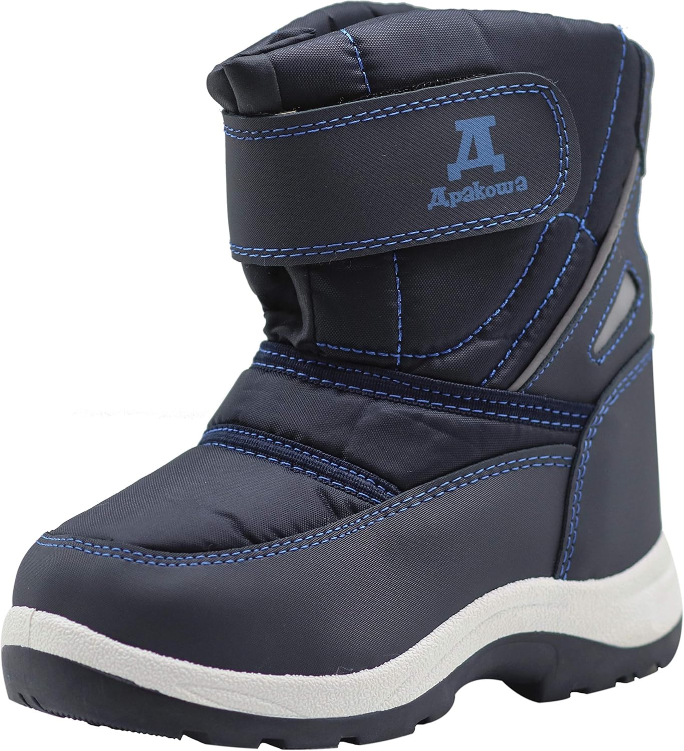 Apakowa Kids Cold Weather Water Resistant Winter Snow Boots