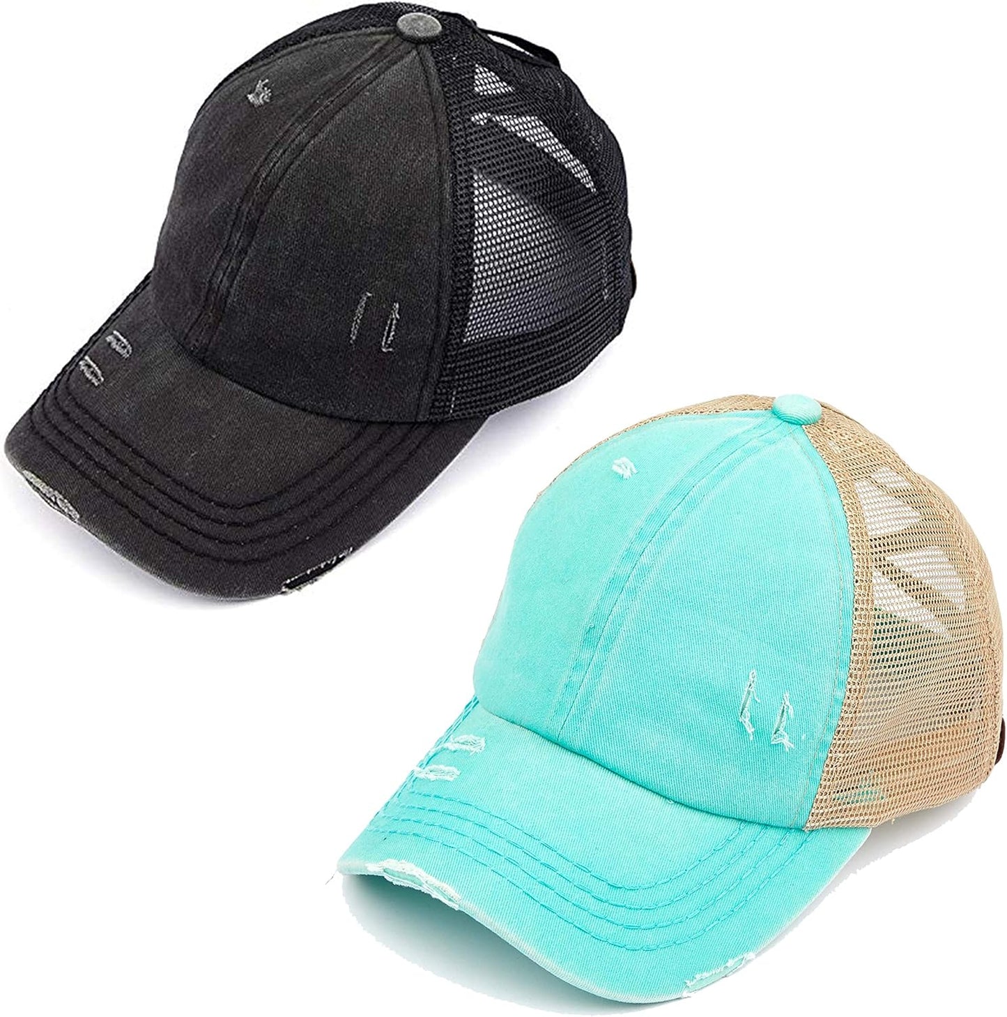 Funky Junque Ponytail Hat for Women - Stylish Baseball Cap