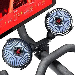 Crostice Fan for Peloton Bike & Treadmill - 360 Dual Clip Fan