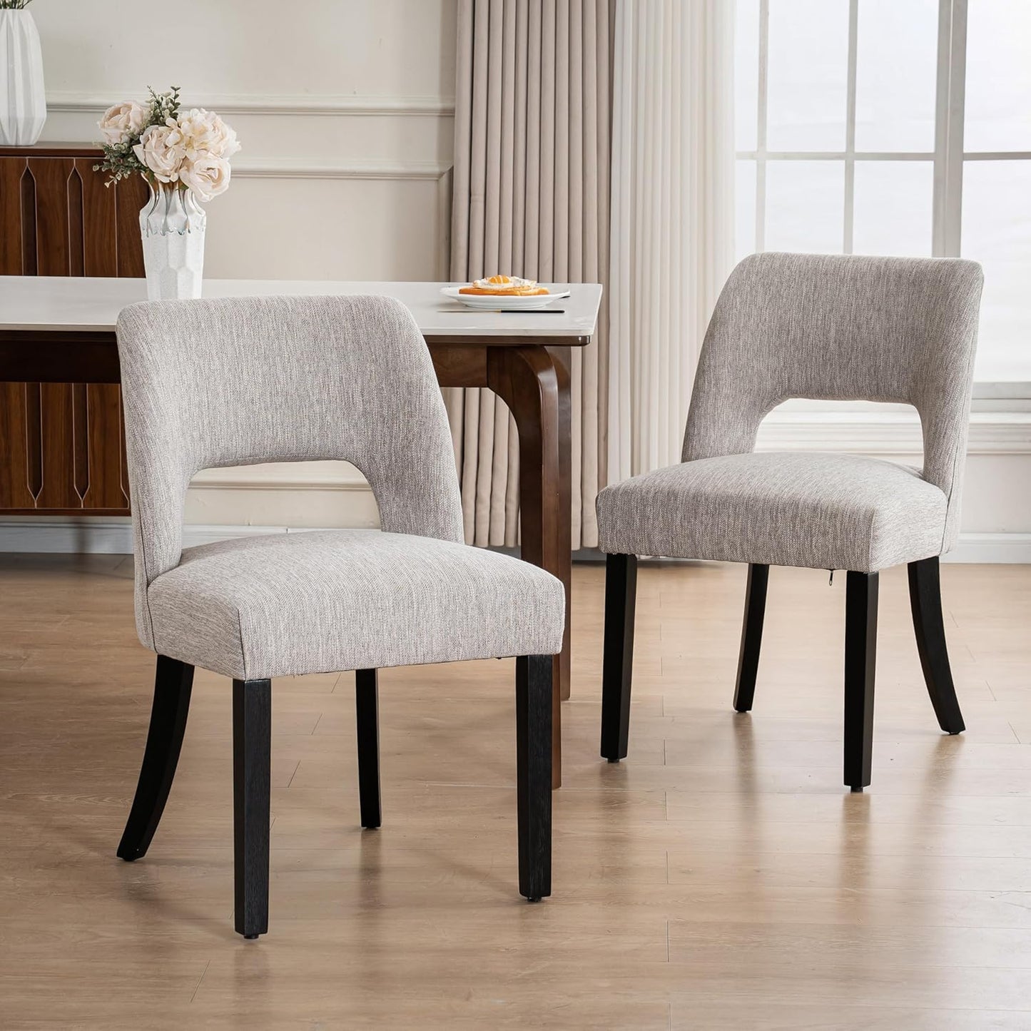 Modern Wooden Dining Chairs Set of 2 for Stylish Dining Rooms