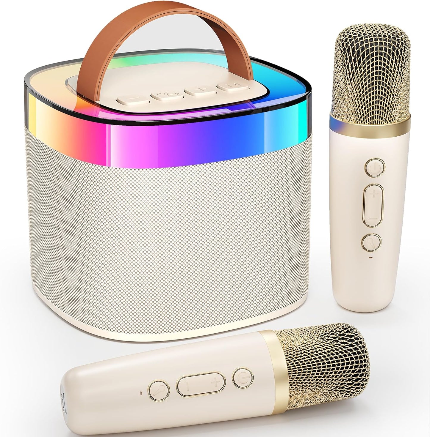 Portable Bluetooth Karaoke Speaker with 2 Mics - Party Fun!