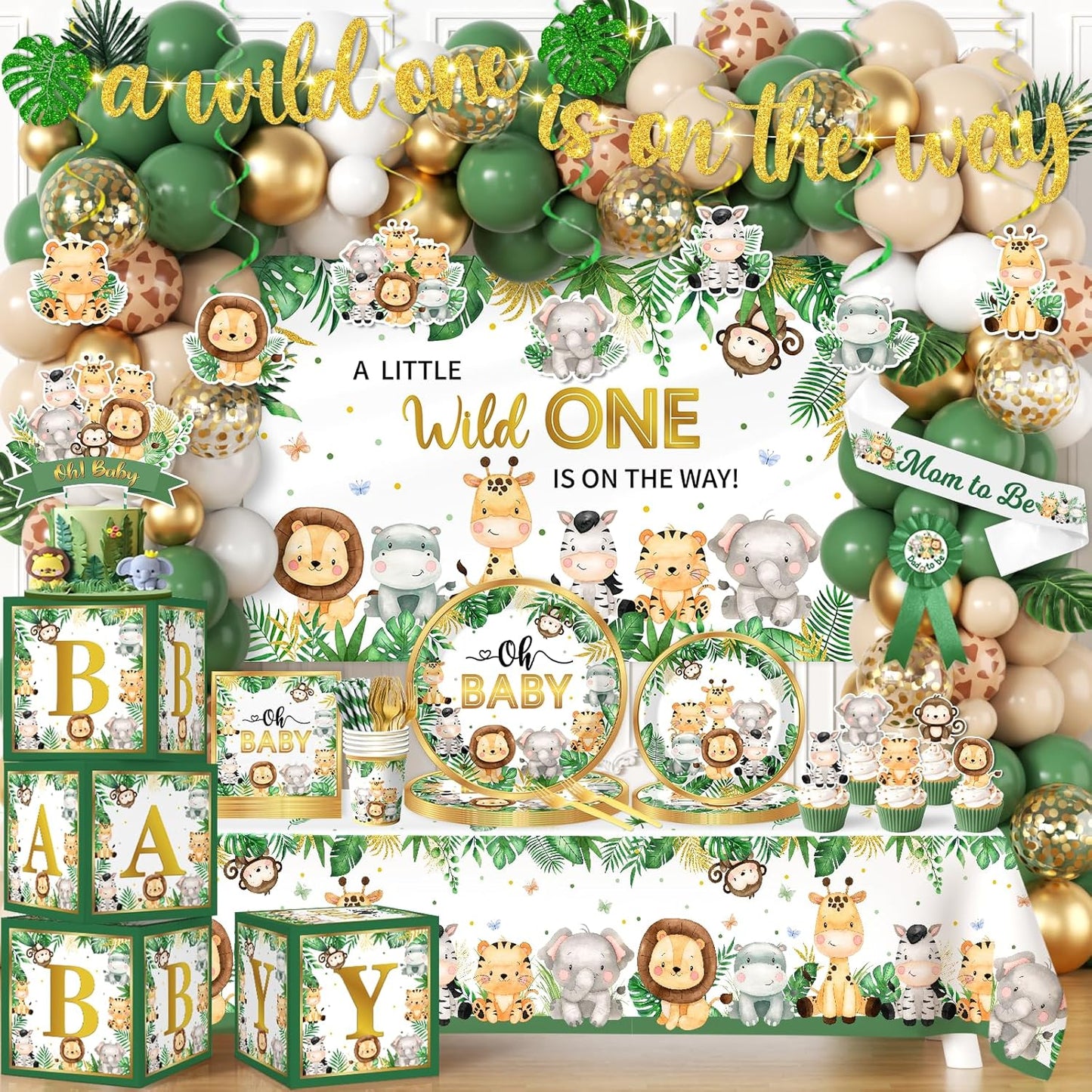 Safari Baby Shower Decorations for a Wild 1st Birthday Party