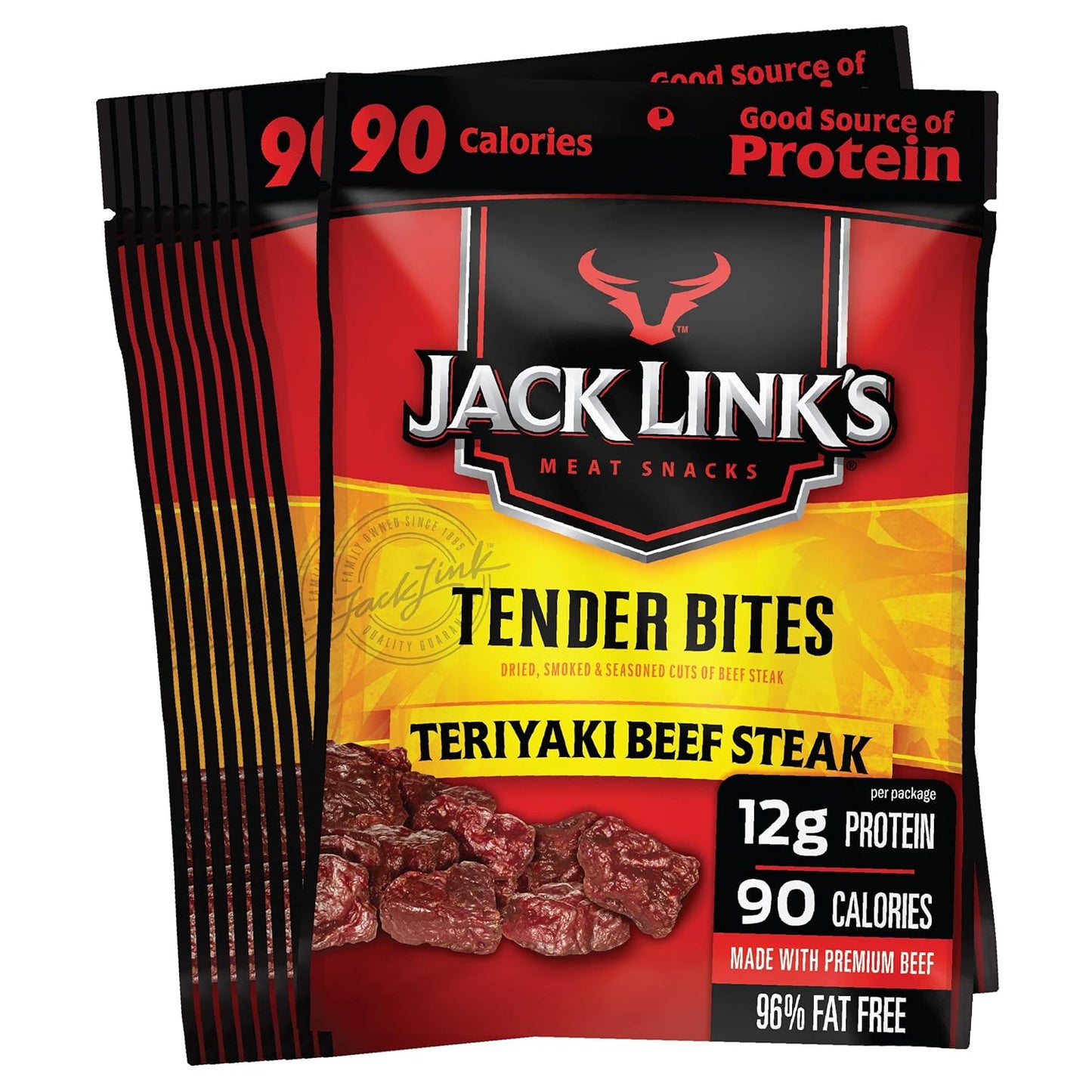 Jack Link's Teriyaki Beef Tender Bites - Protein Packed Snack