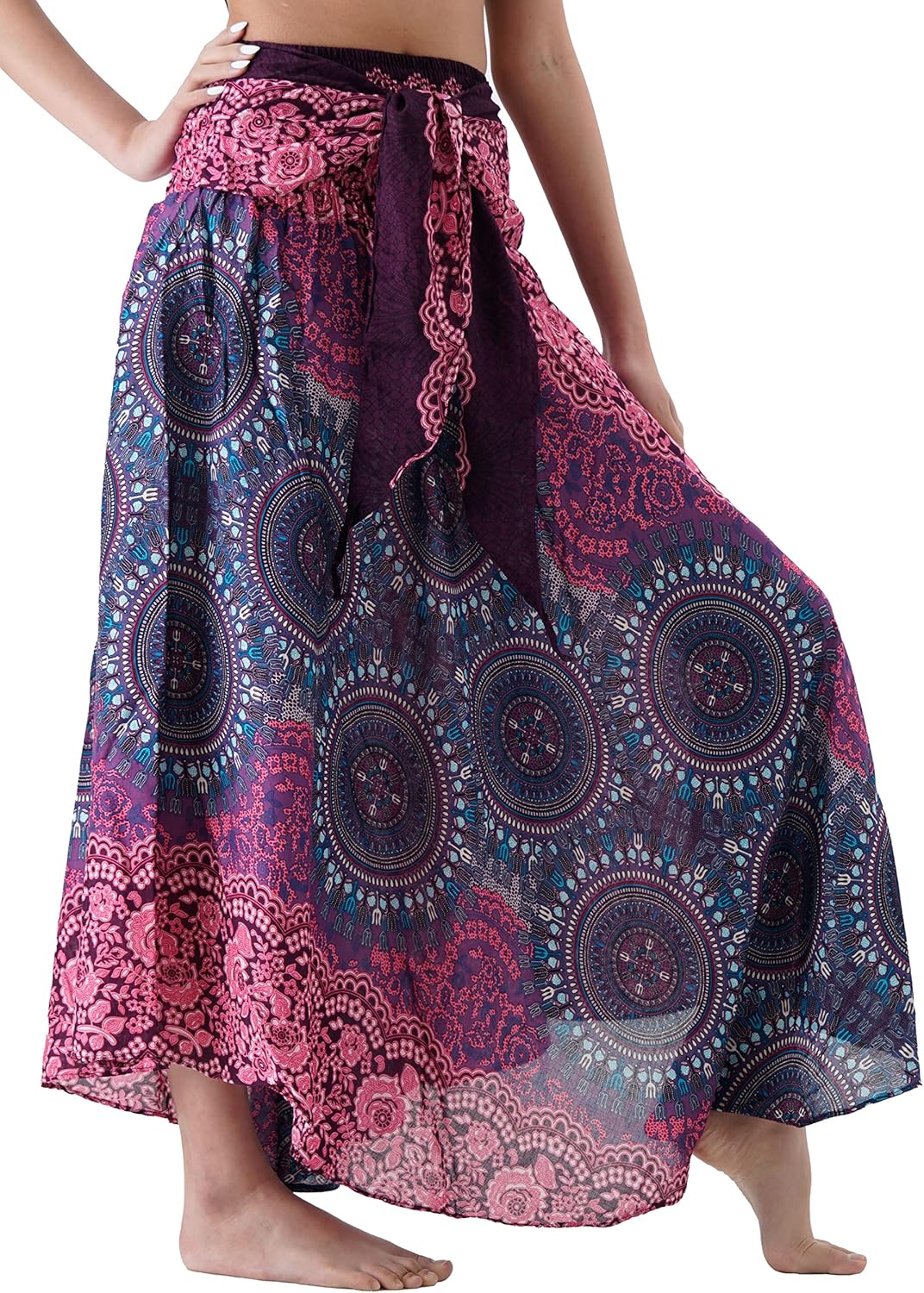 Maxi Boho Skirt Floral Print for Women - Stylish and Versatile