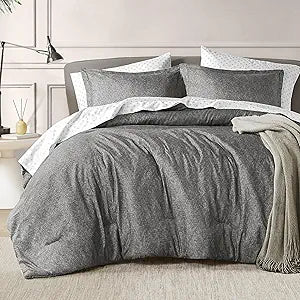 7 Pieces Queen Comforter Set with Sheets in Dusty Grey