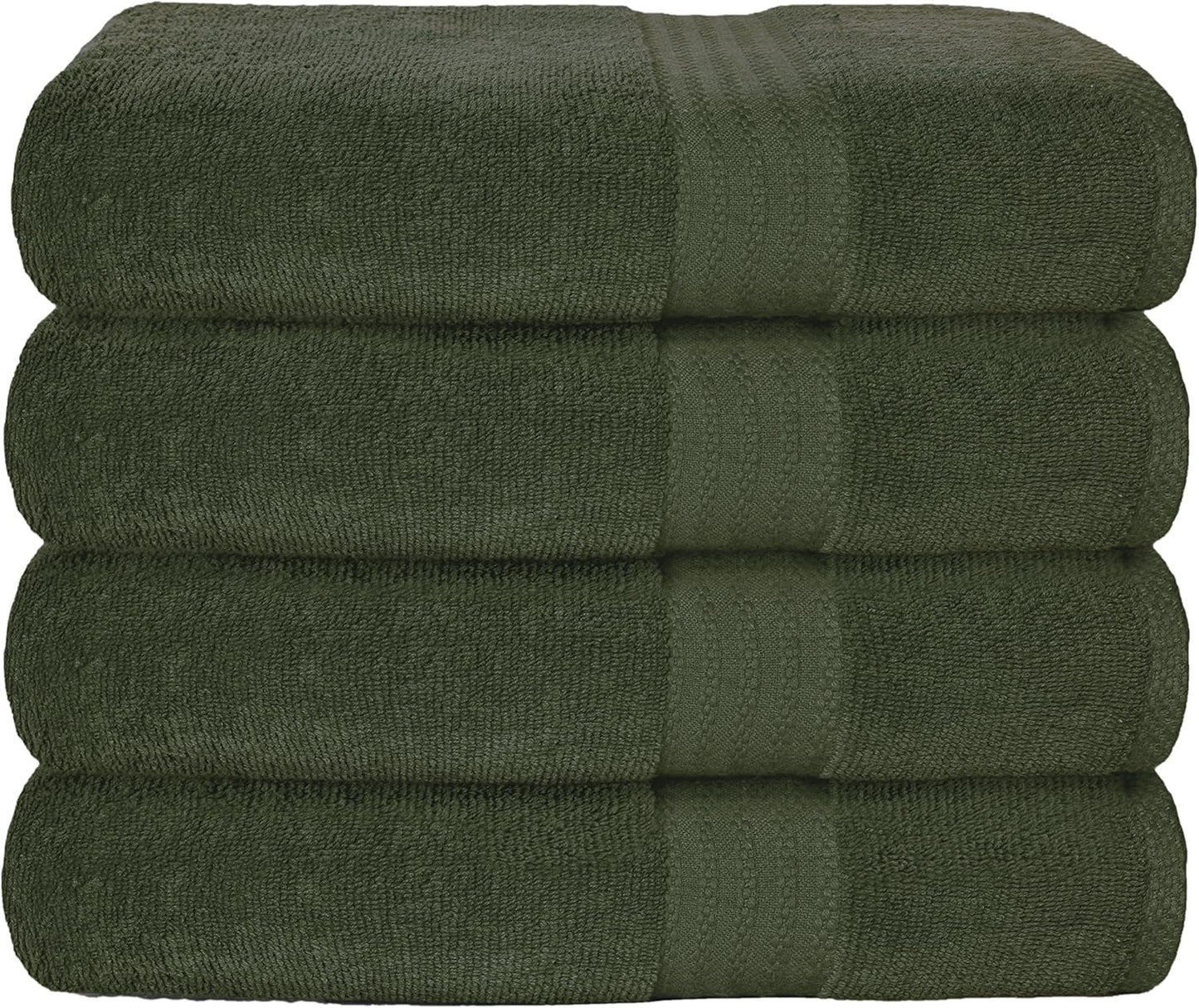 GLAMBURG Premium Cotton Bath Towel Set - Ultra Soft & Absorbent