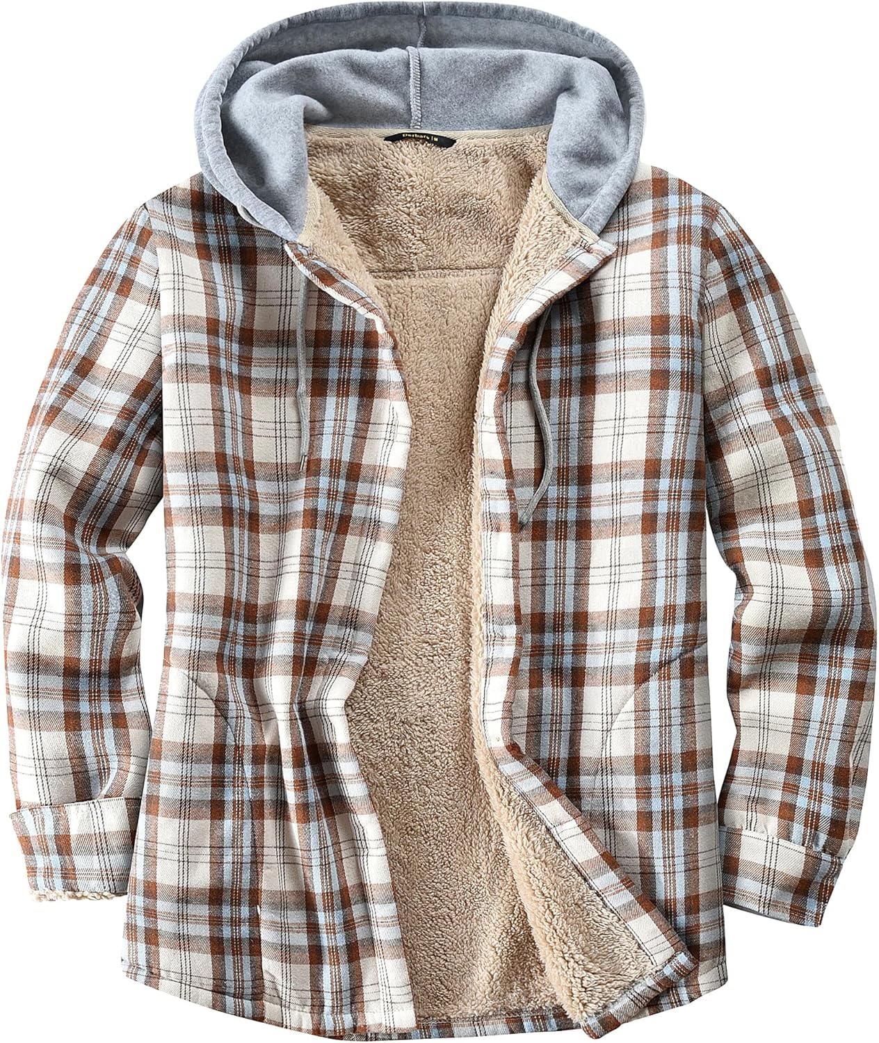 Women's Sherpa Lined Flannel Shirt Jacket for Cozy Winter Wear