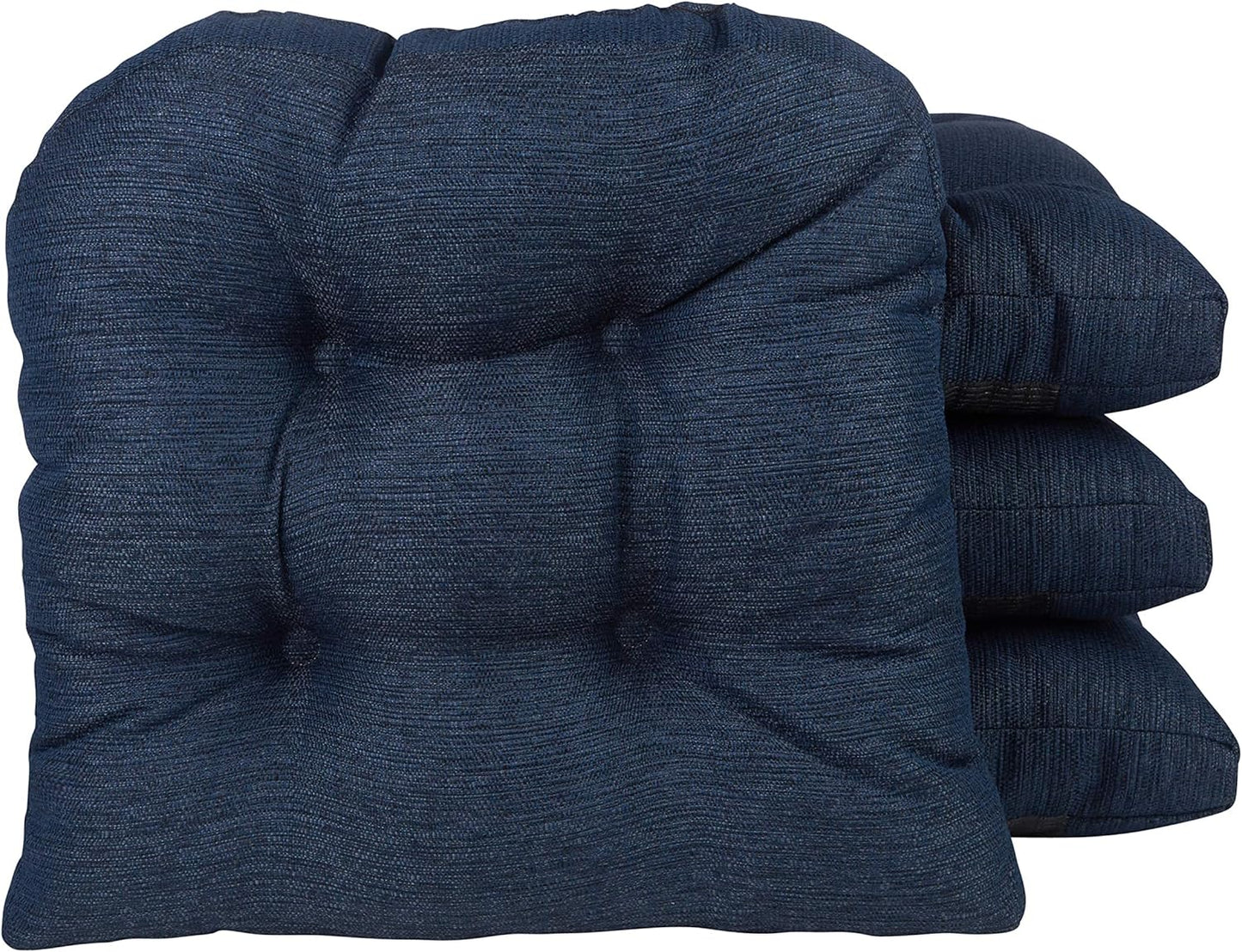 Klear Vu Gripper Overstuffed Non-Slip Dining Chair Cushions