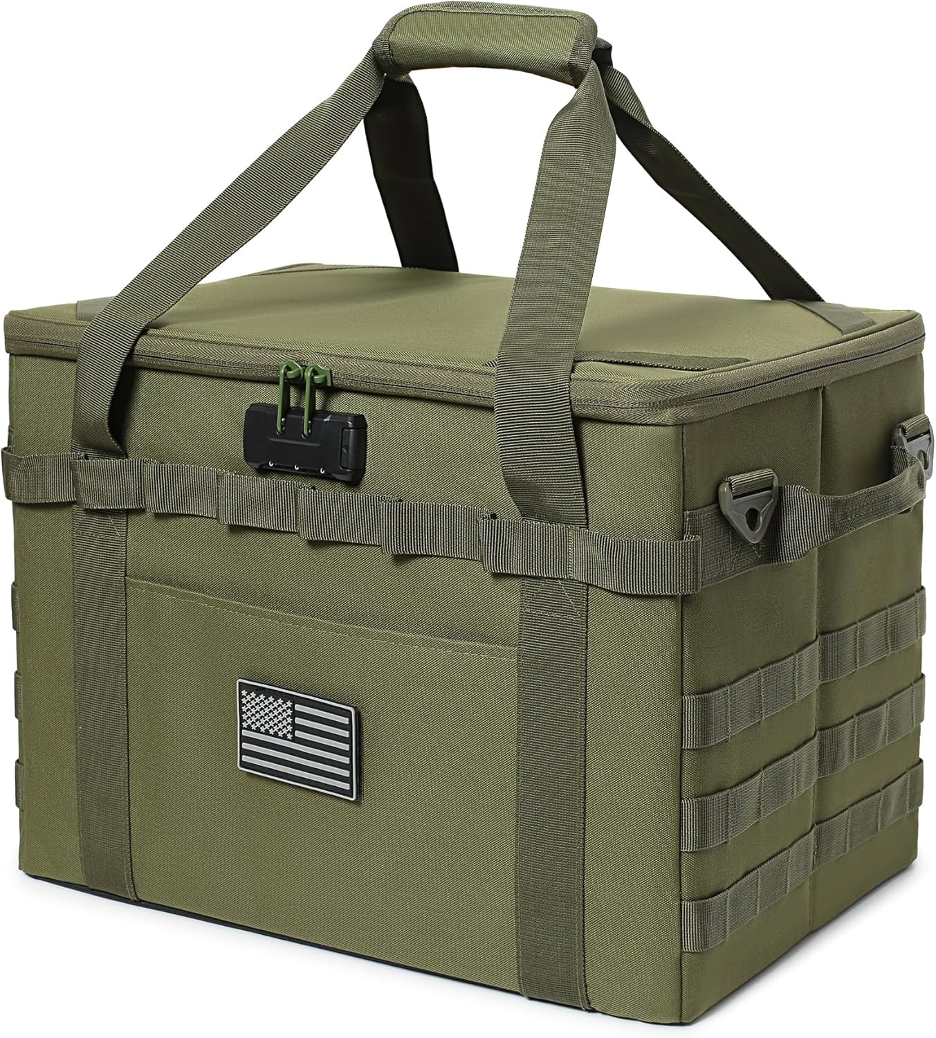 Tactical Camping Storage Bag - 38L Utility Tote with Lock
