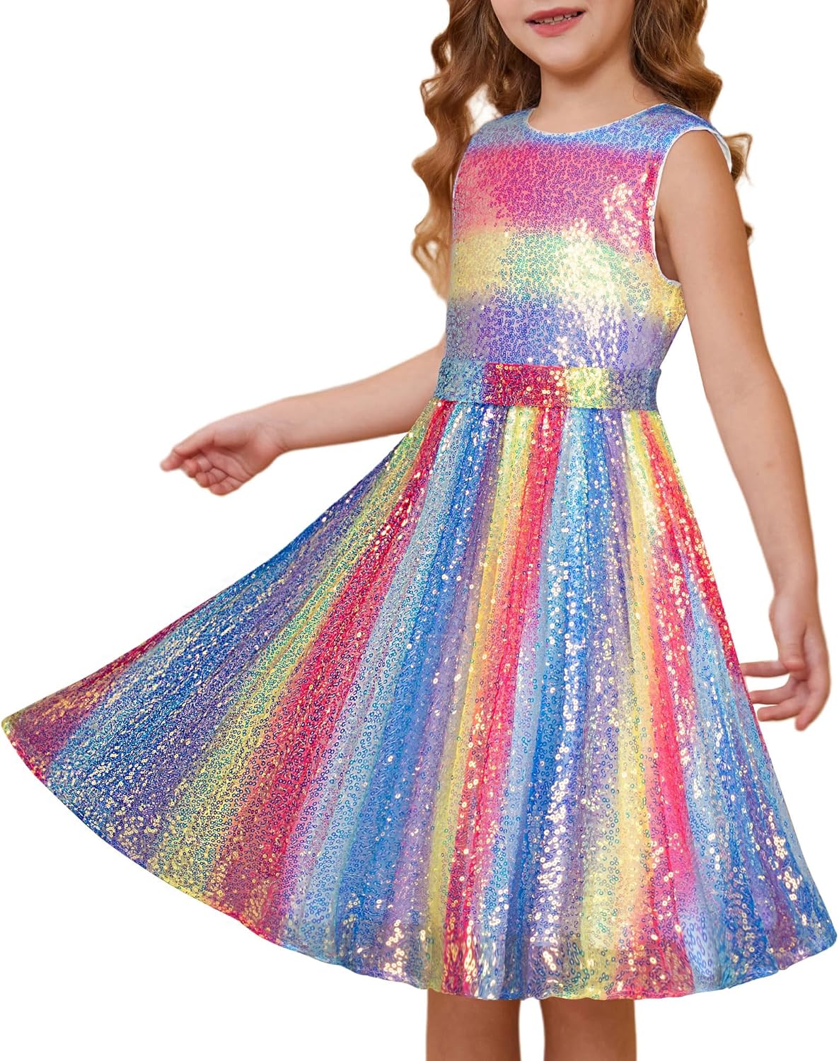 Girls Sequin Dress for Prom Party by GRACE KARIN - Size 5-12