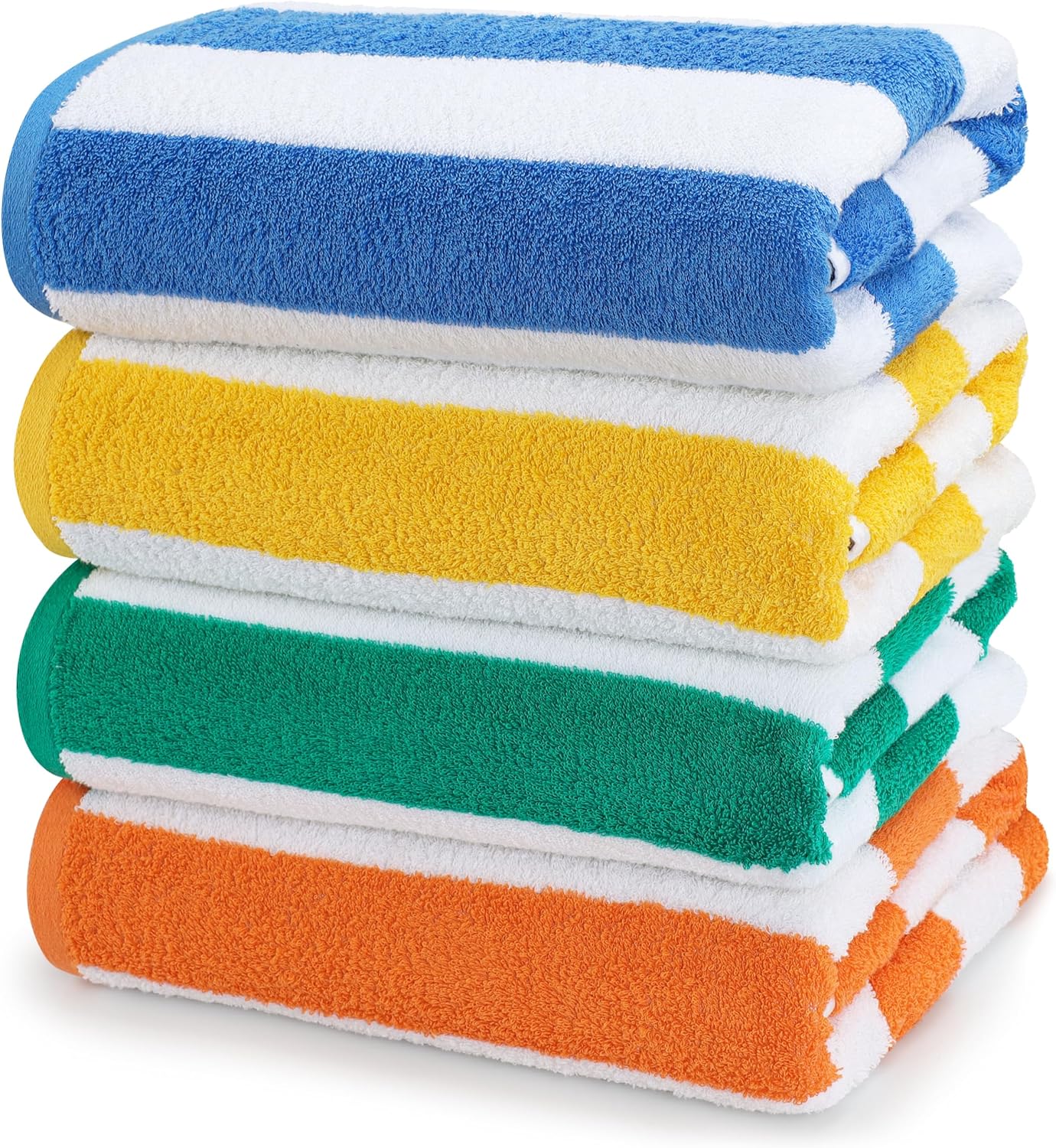 Utopia Towels Cabana Stripe Beach Towels - Large Pool Towels