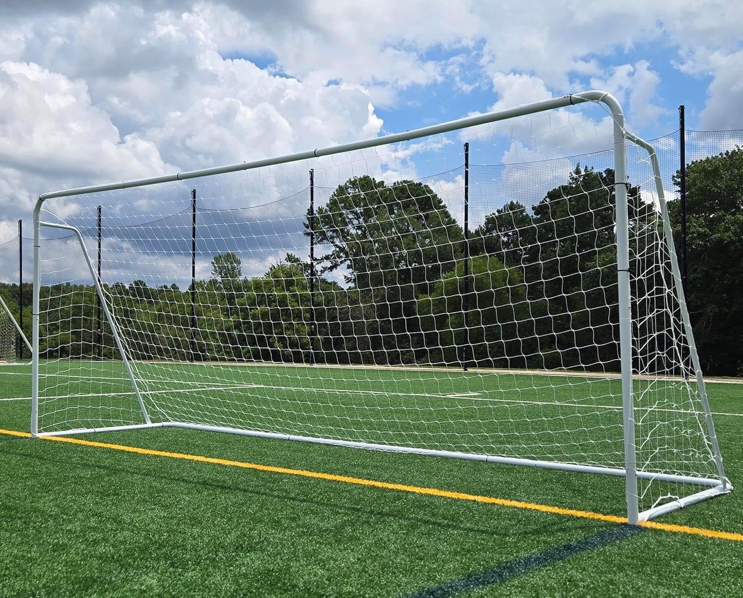 Official Size 24 X 8 X 5 Ft. Steel Soccer Goal for Training