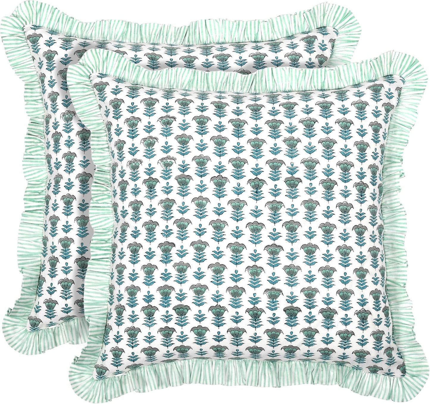 Ridhi Modern Farmhouse Pillow Covers Set of 2 for Home Decor