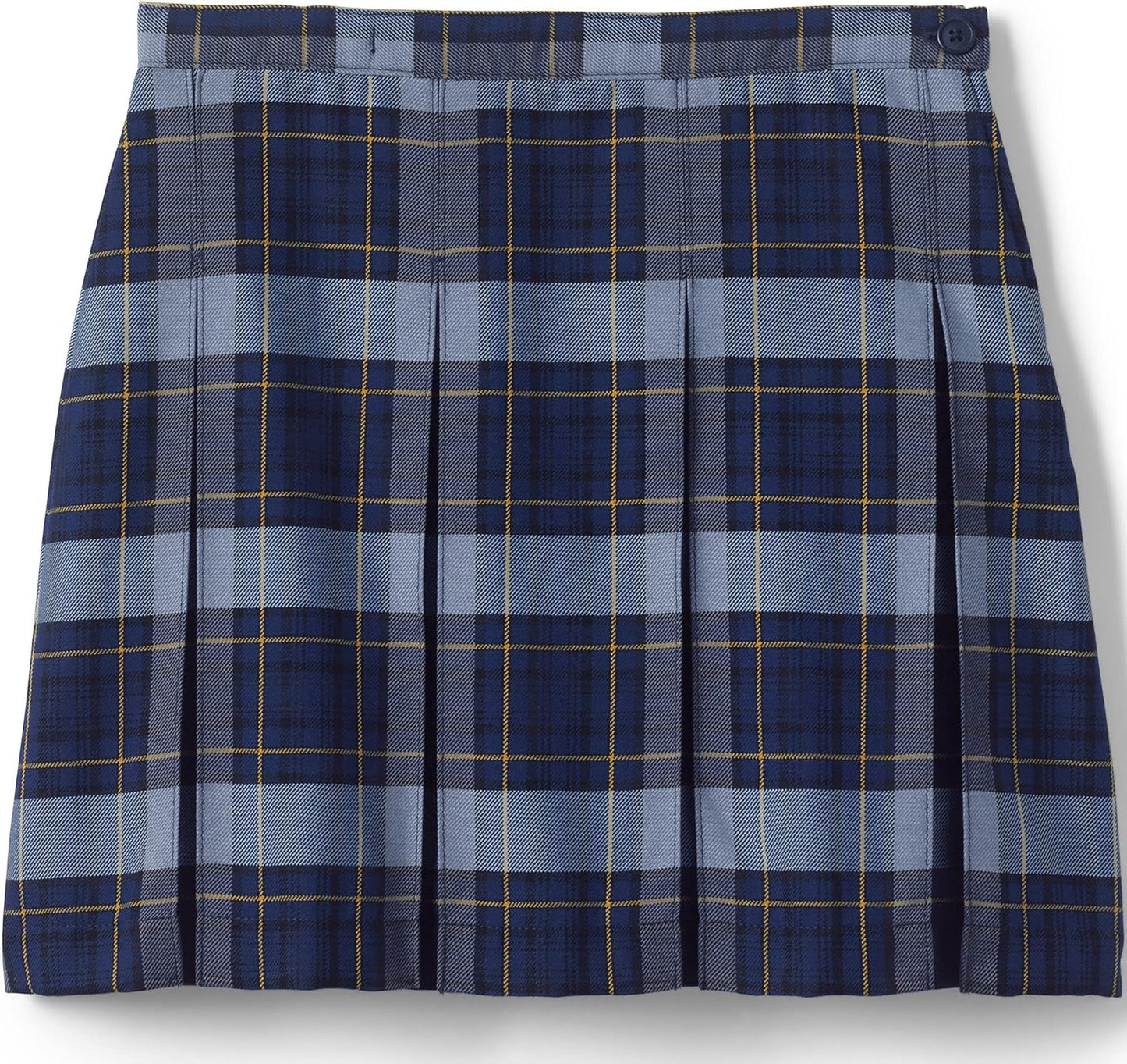 School Uniform Girls Plaid Box Pleat Skirt for Everyday Wear