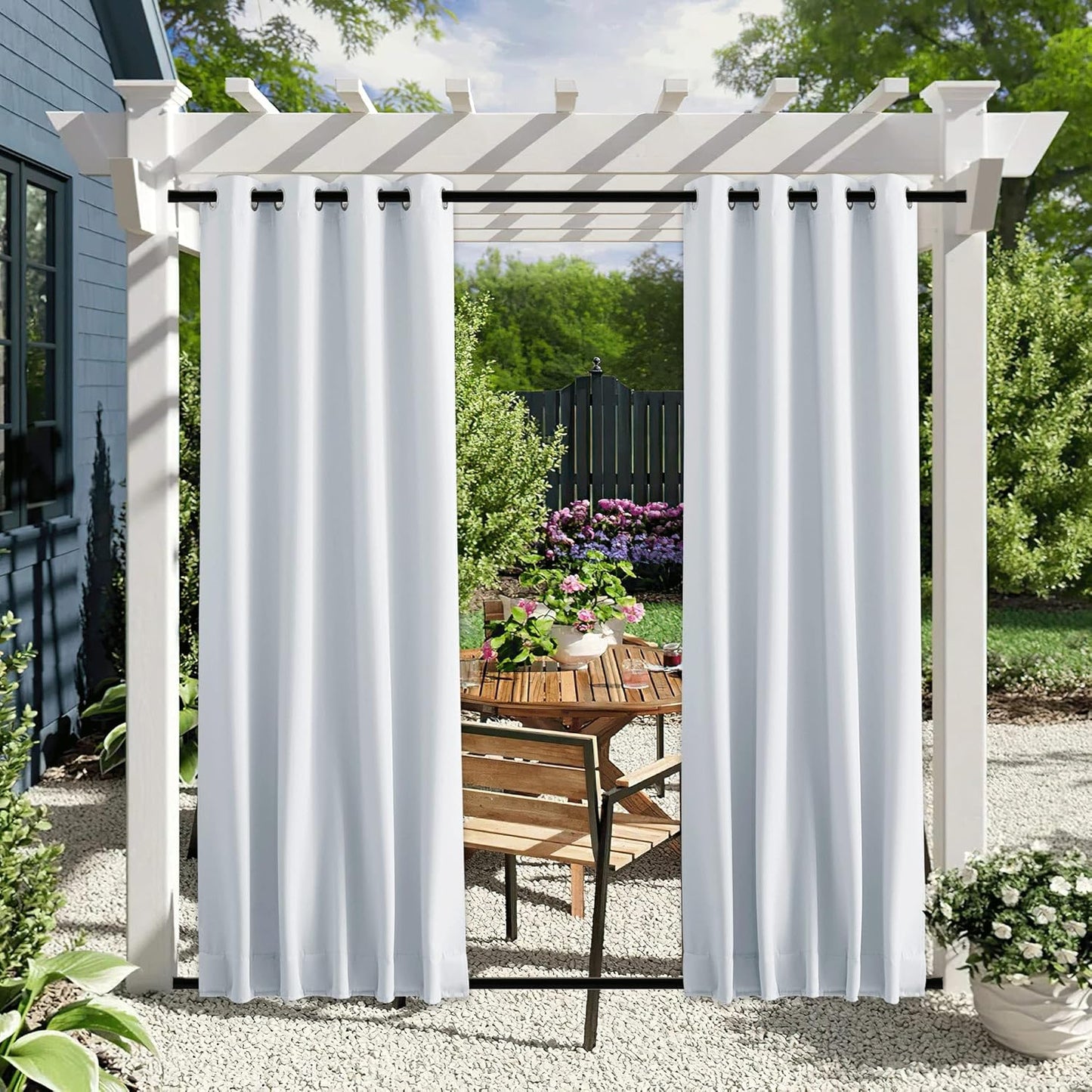 NICETOWN Outdoor Curtains for Patio Waterproof & Windproof Privacy