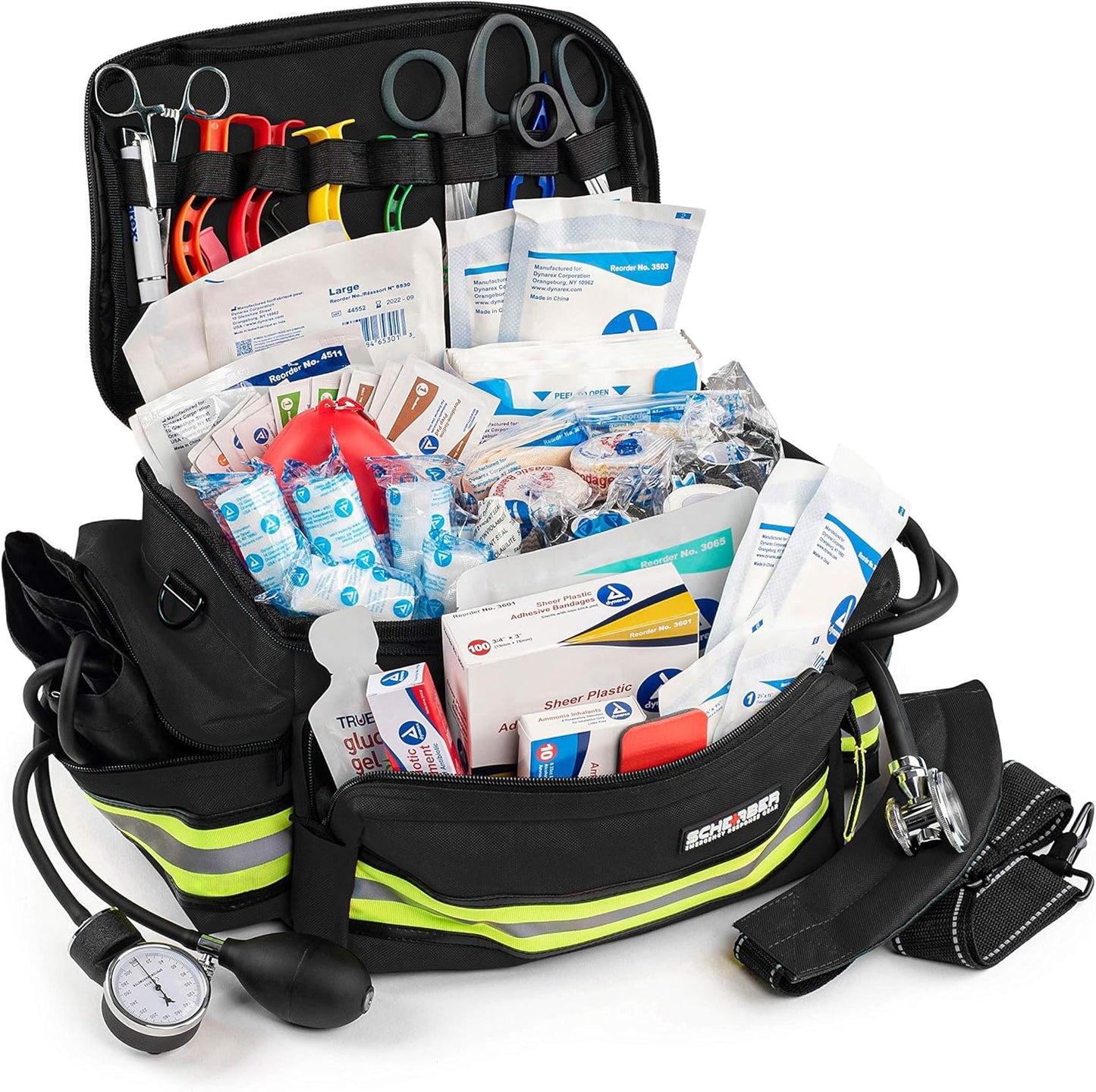 Scherber First Responder Trauma Kit for EMTs and Professionals