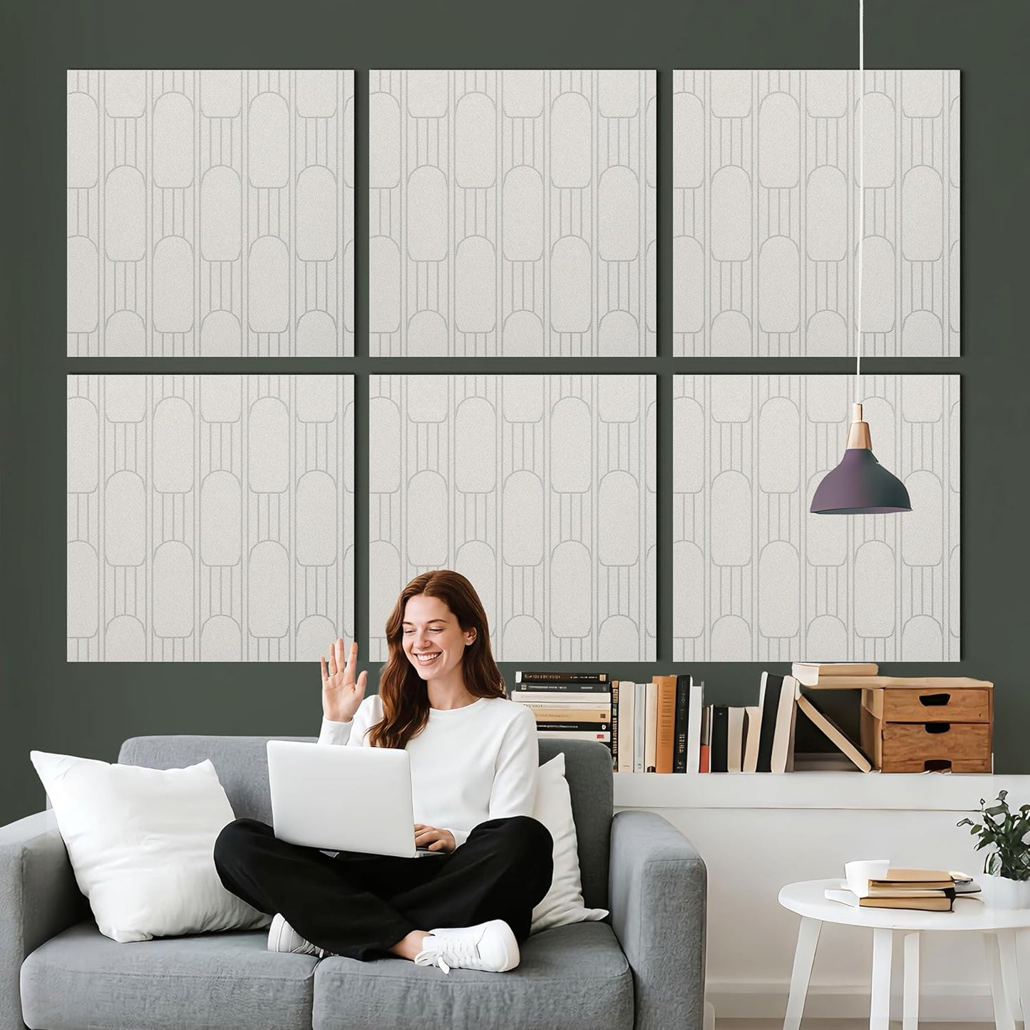 6 PCS Acoustic Panels for Sound Absorption and Stylish Decor