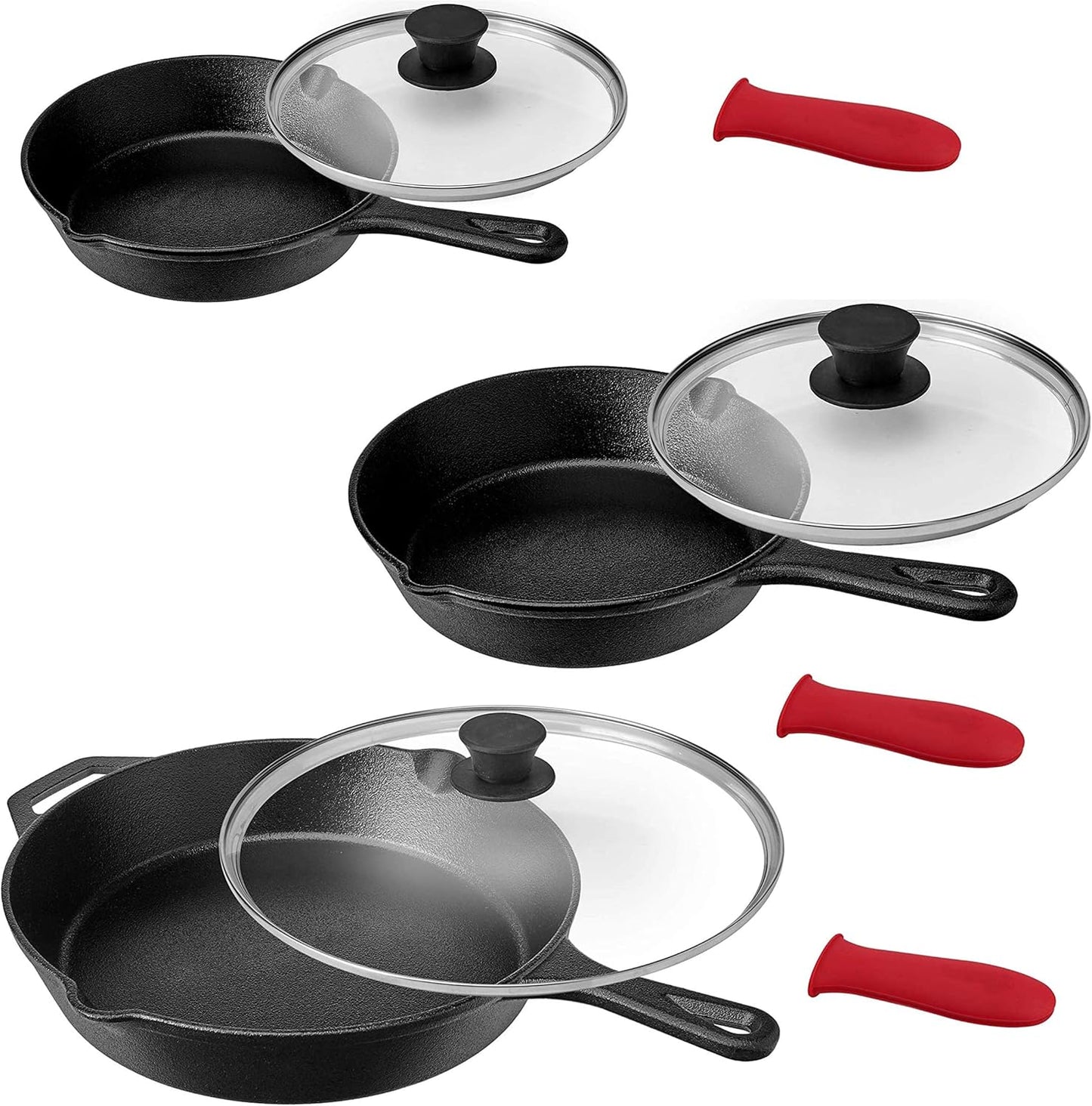 MegaChef Pre-Seasoned 9 Piece Cast Iron Skillet Set Review