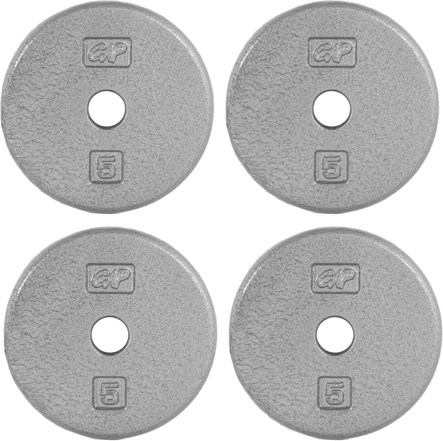 CAP Barbell Standard 1-Inch Cast Iron Weight Plates for Strength