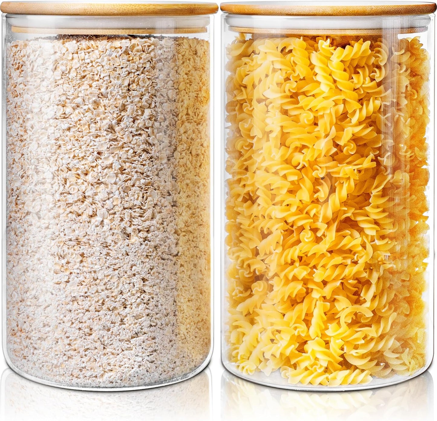 Extra Large Glass Storage Containers for Flour and Sugar Jars