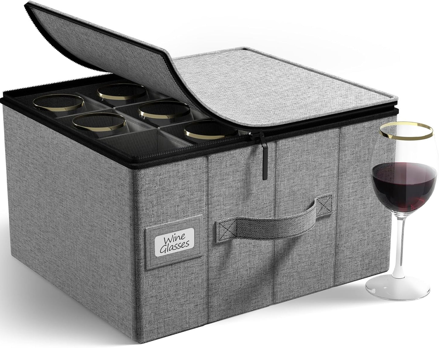 Stemware Storage Cases for Wine Glasses - Durable Protection