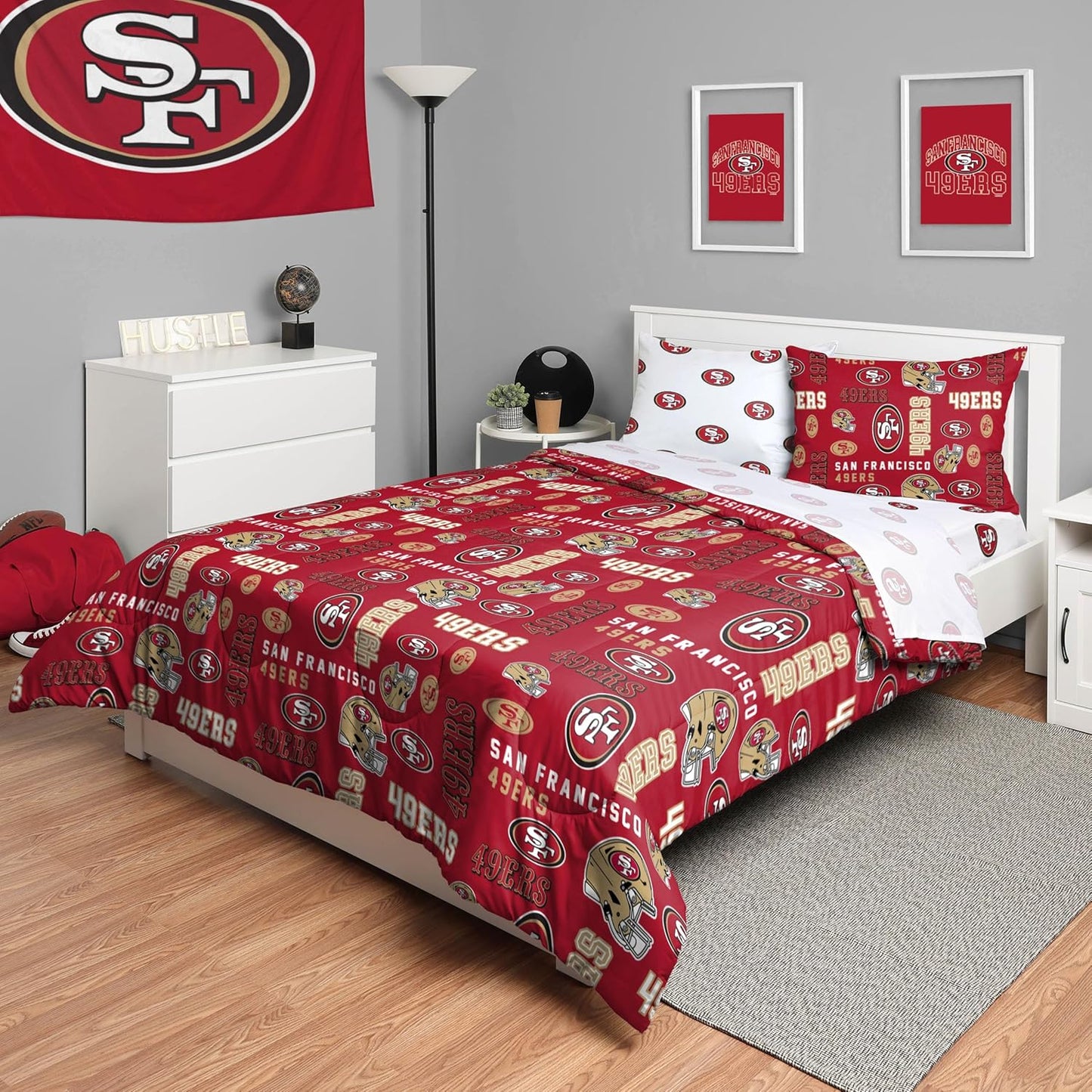 NFL Team Logo Bed in a Bag Comforter Set for Ultimate Fans