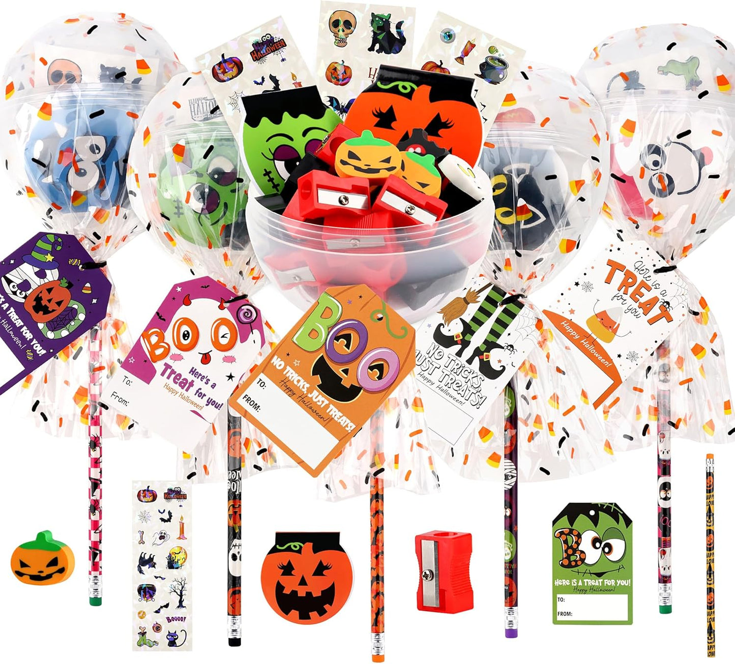 Giant Lollipop Halloween Party Favors for Kids - 28 Pack Set
