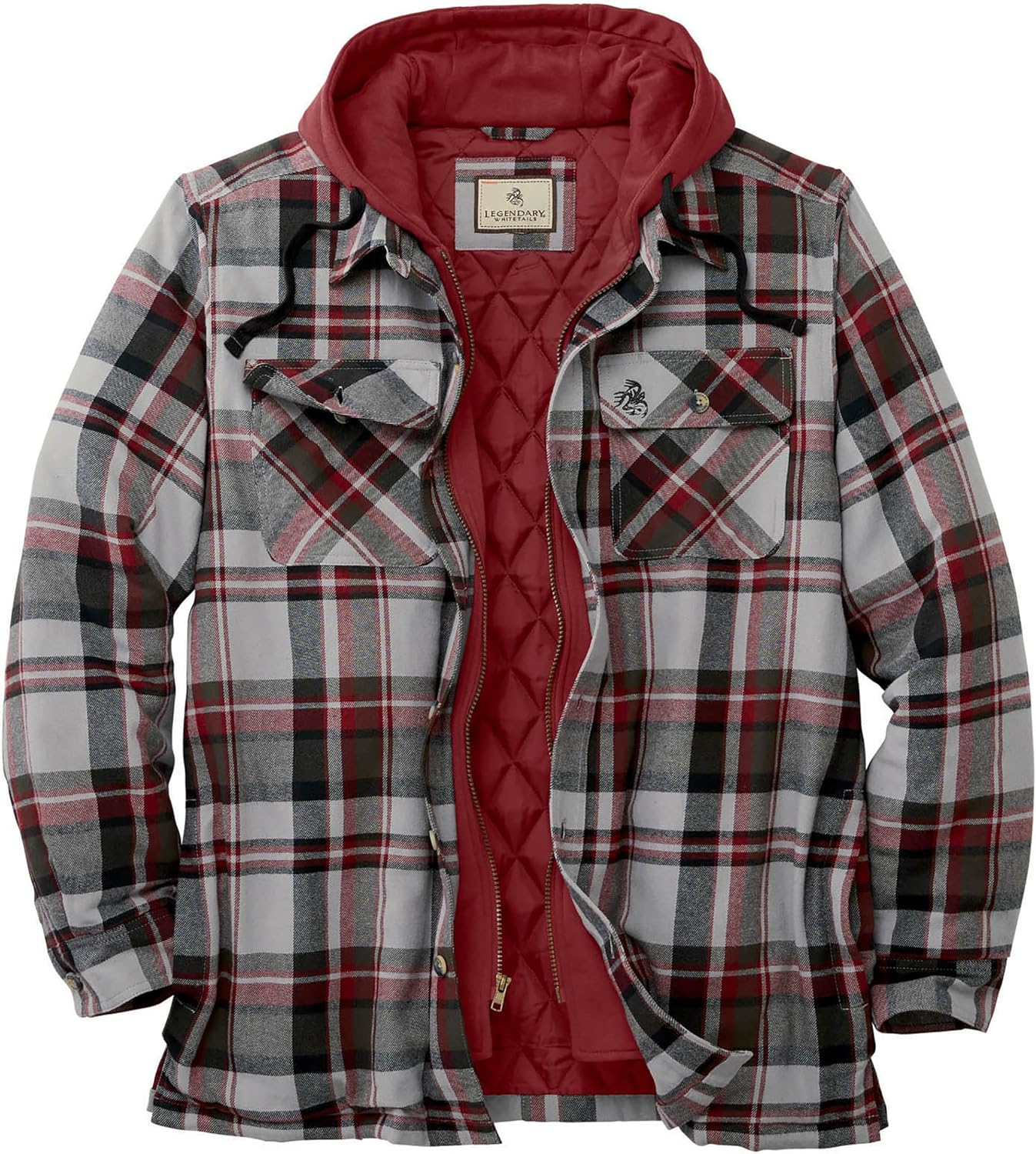 Legendary Whitetails Maplewood Hooded Shirt Jacket for Men