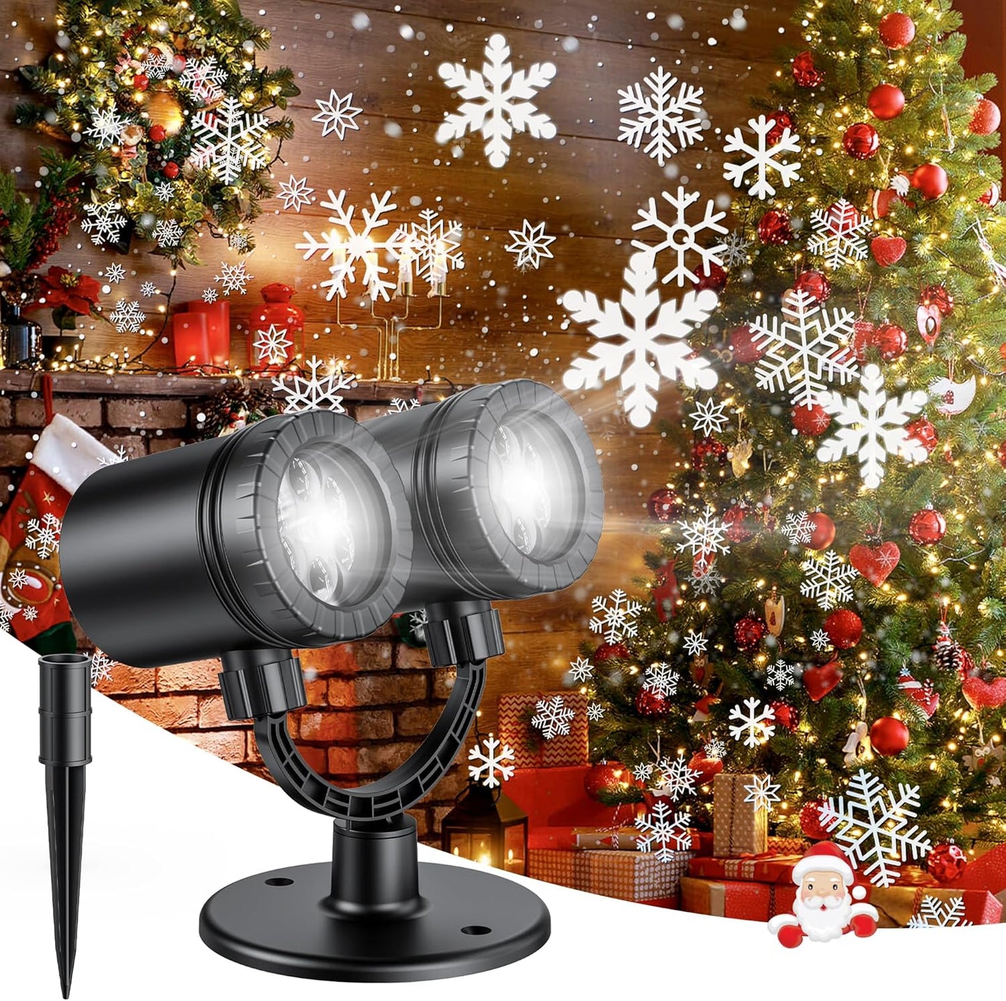 Snowflake Owl Projector: Magical Xmas Light Show