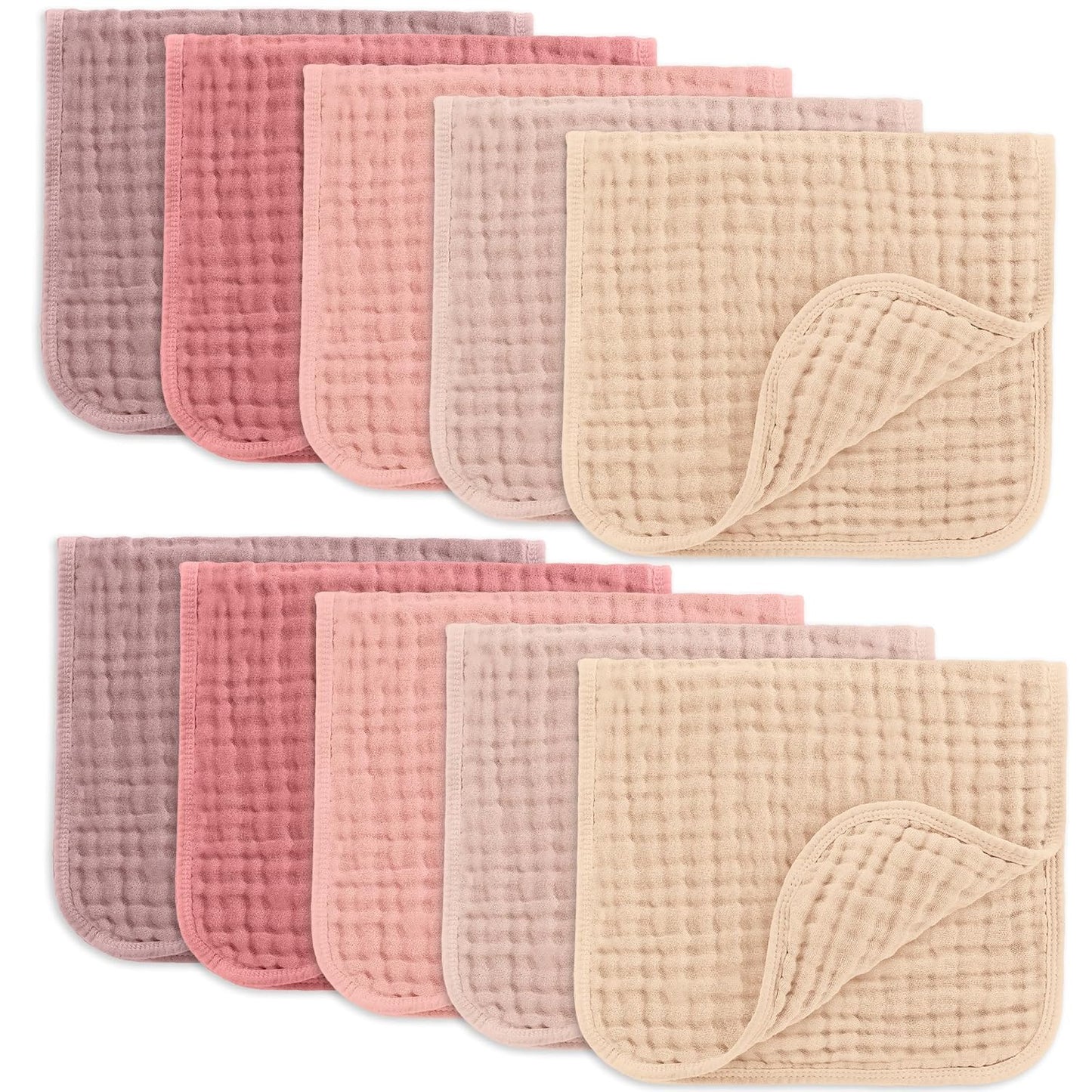 Comfy Cubs Muslin Burp Cloths - Ultra Absorbent Baby Care