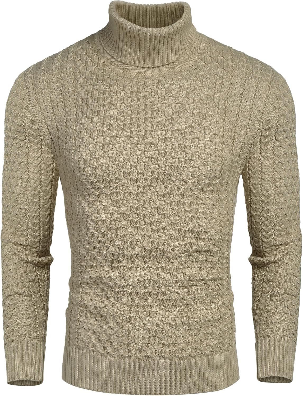 Men's Slim Fit Turtleneck Sweater for Casual Stylish Looks