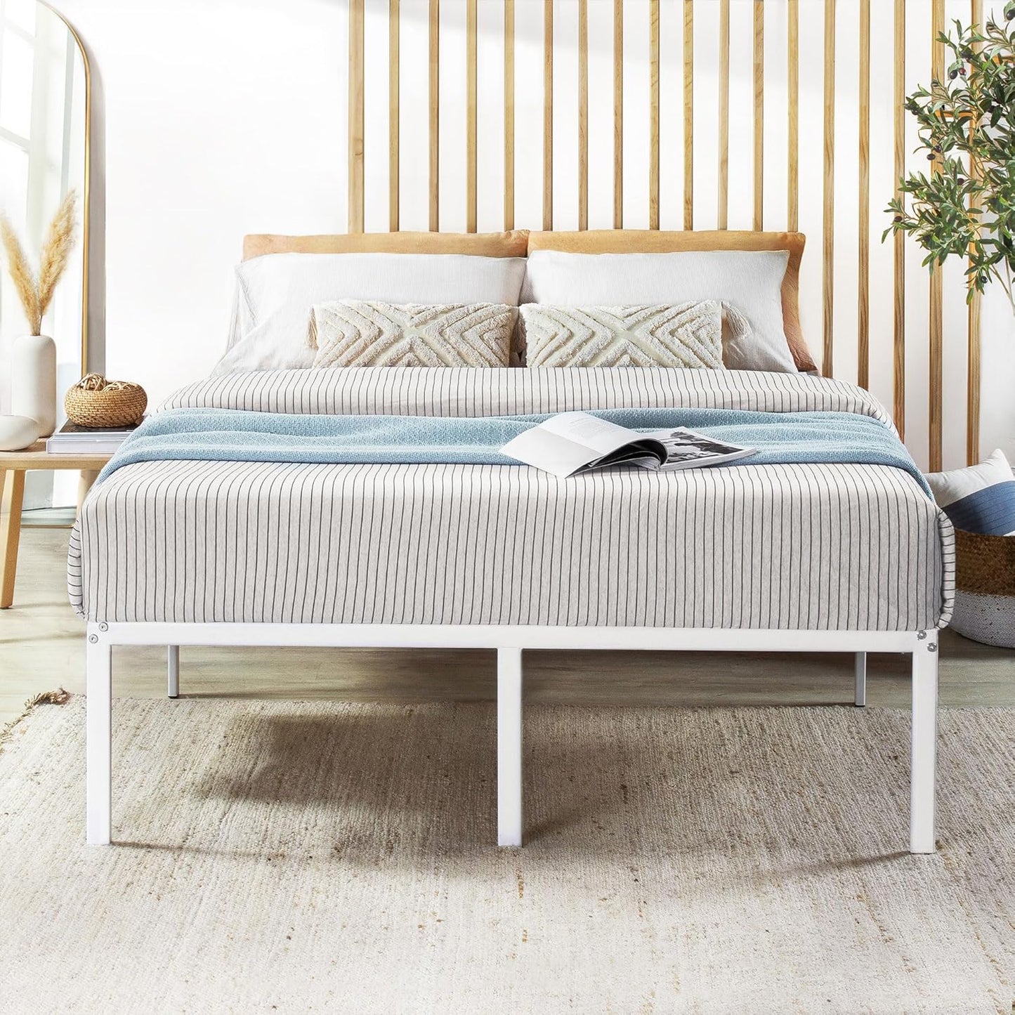Best Price Mattress 18 Inch Metal Platform Bed Frame for Comfort