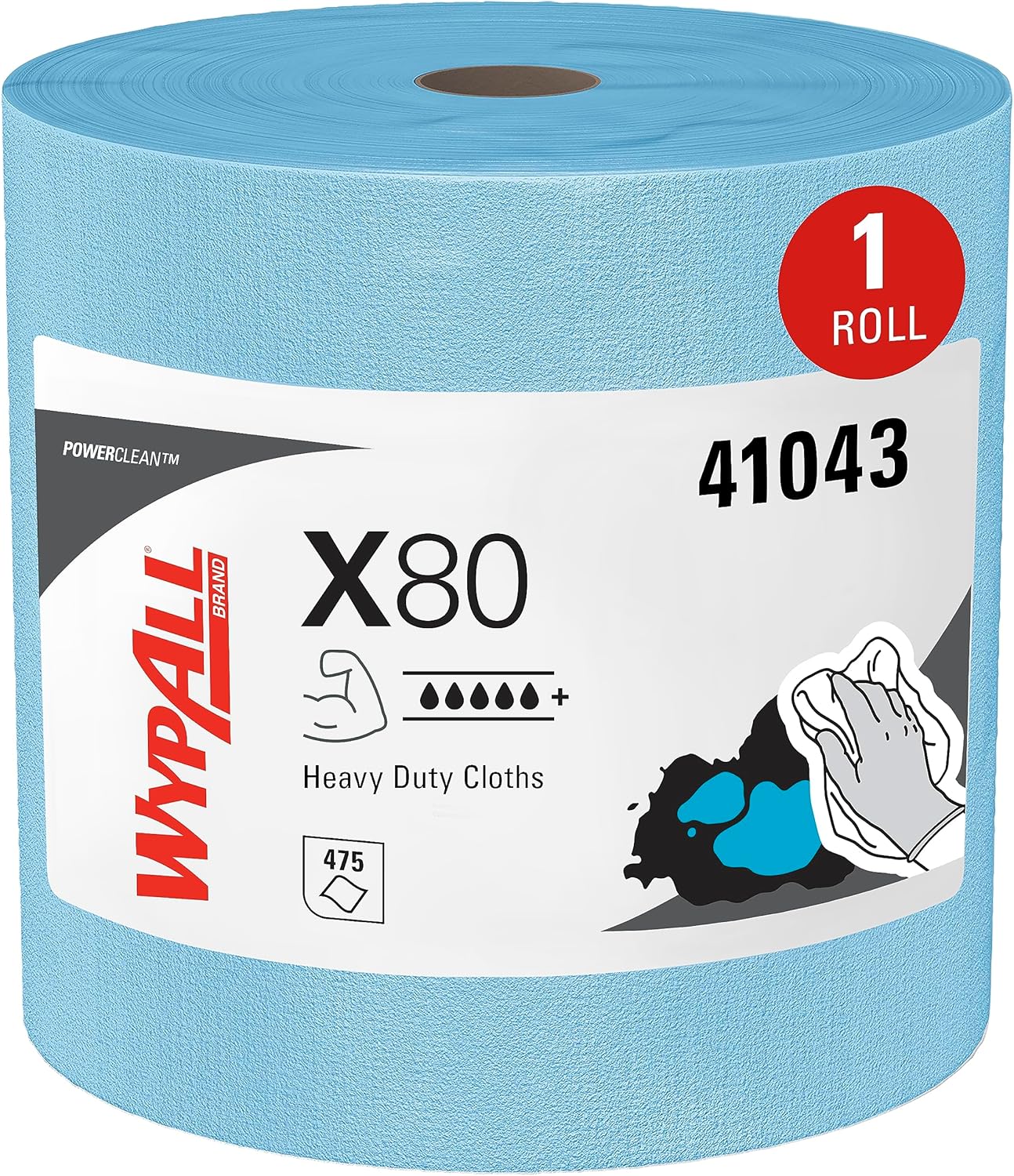 WypAll PowerClean X80 Heavy Duty Cloths for Tough Cleaning Tasks