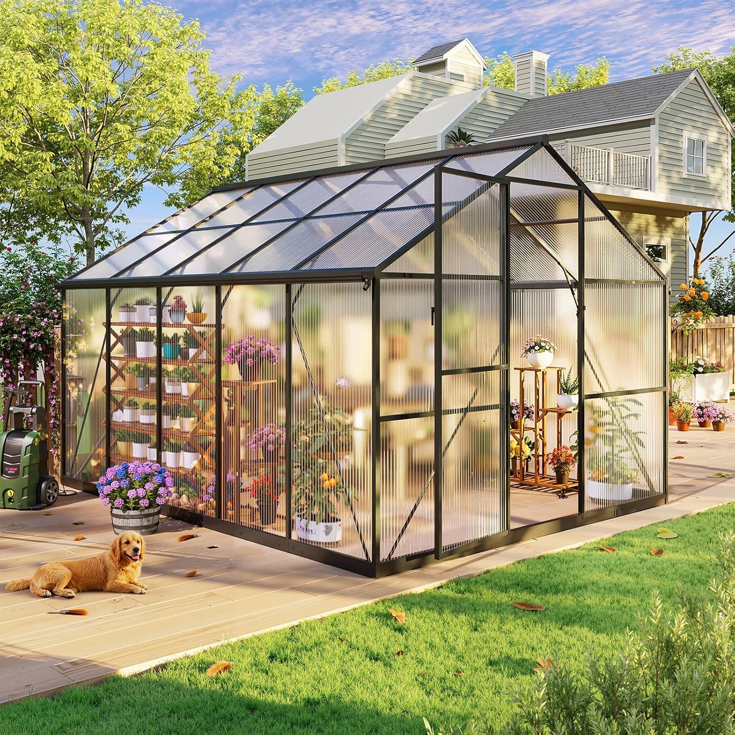 8x10FT Greenhouses for Outdoors with UV Protection and Durability