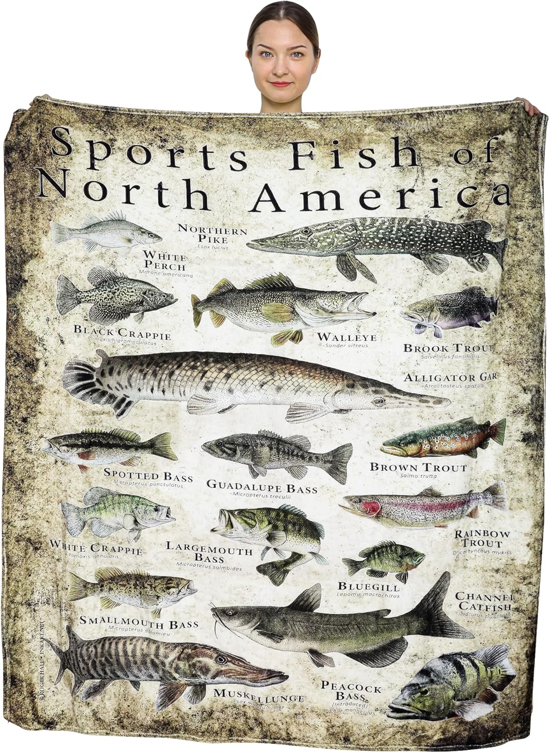Fishing Enthusiast Blanket: Funny & Educational Bass Fishing Gift!