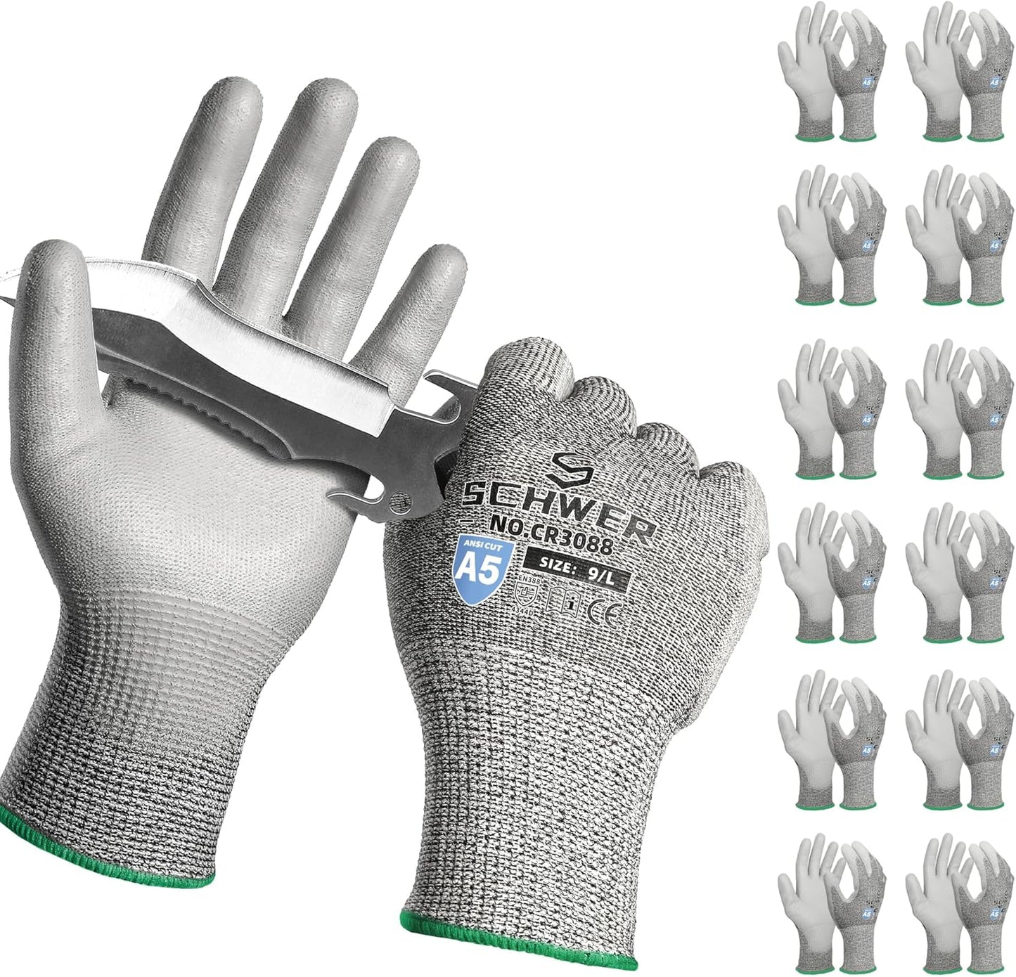 Schwer Cut Resistant Work Gloves for Metal Fabrication and More
