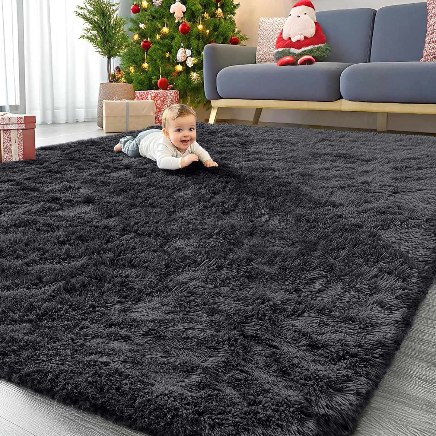 OLANLY 9x12 Machine Washable Large Area Rugs for Cozy Homes