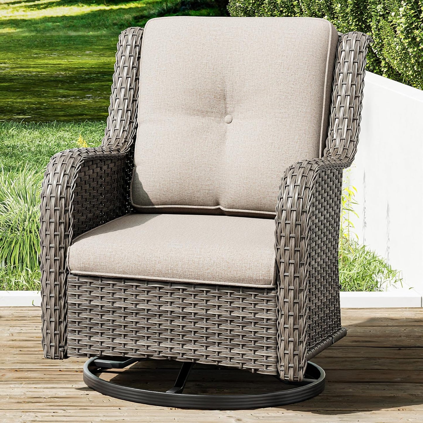 Joyside Outdoor Swivel Rocker Patio Chair for Ultimate Comfort