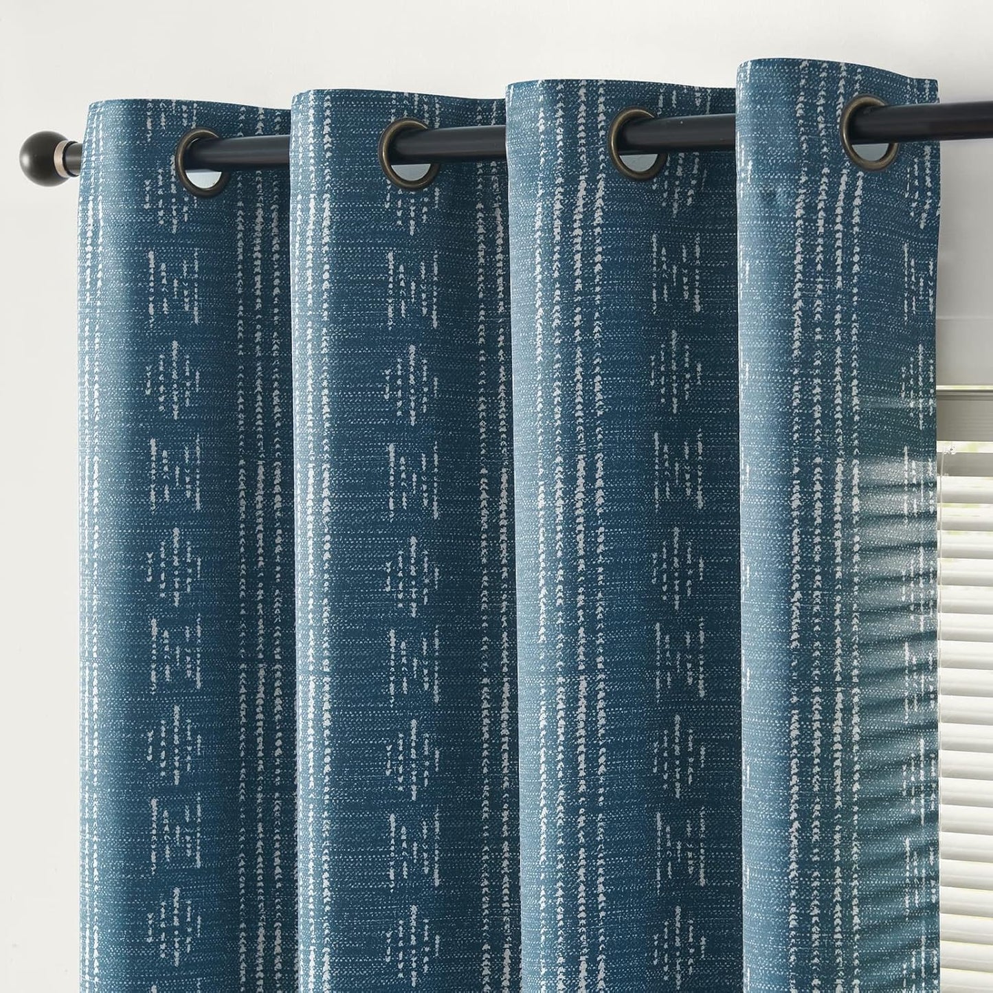 95% Blackout Curtains for Bedroom with Boho Pattern Design