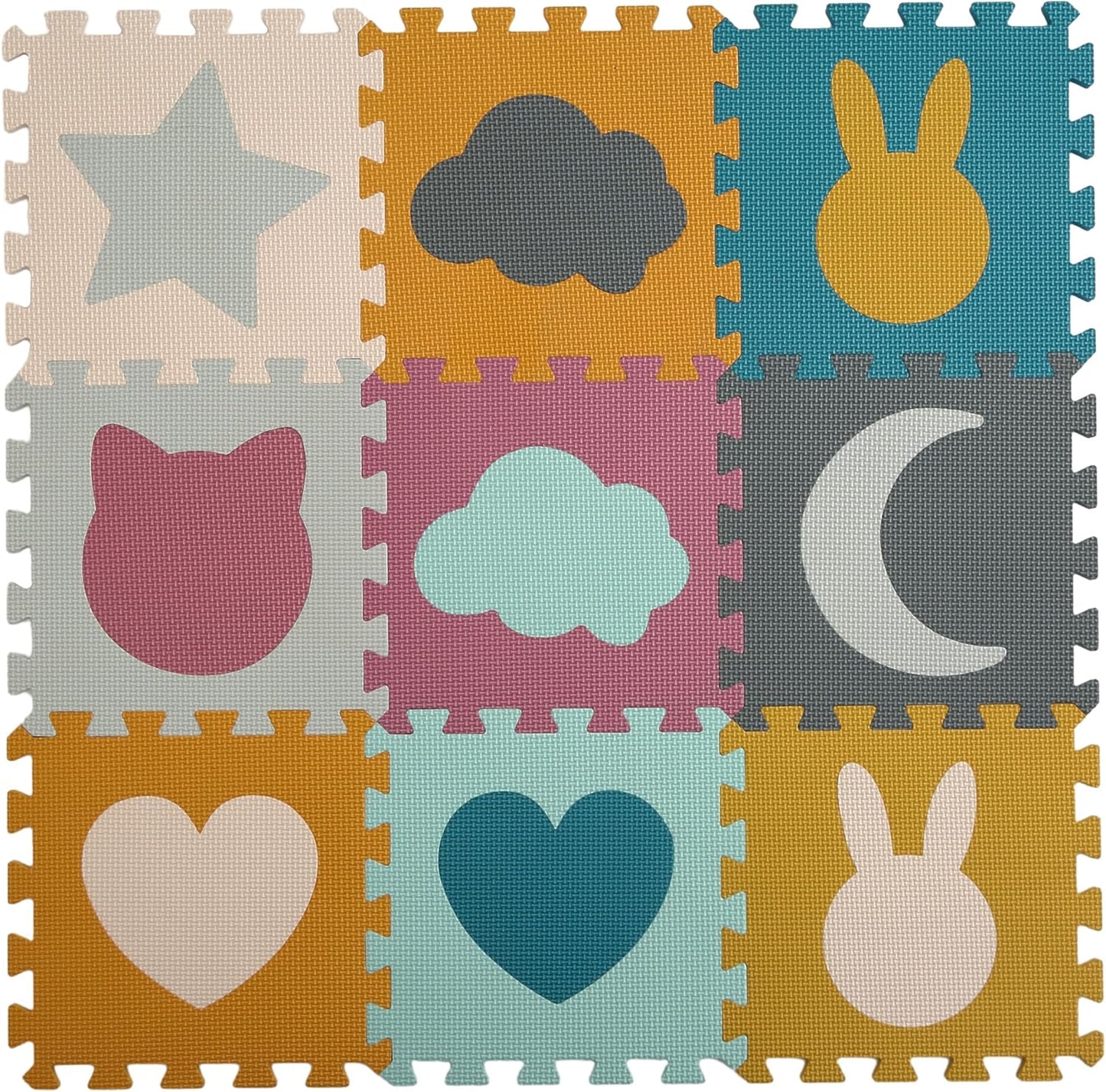 Soft Foam Baby Play Mat - Shapes Puzzle Set